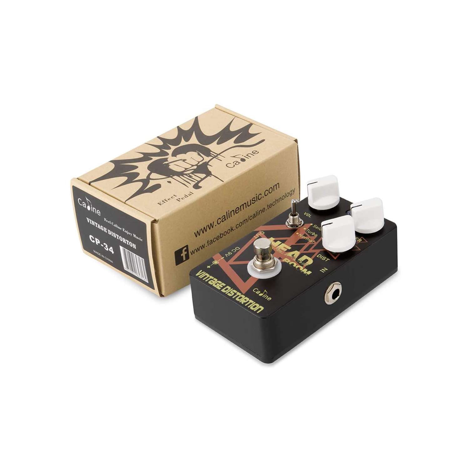 Pédales de guitare Dolamo salle de tête guitare Vintage guitare effet de distorsion guitare pédale métal True Bypass CP-34