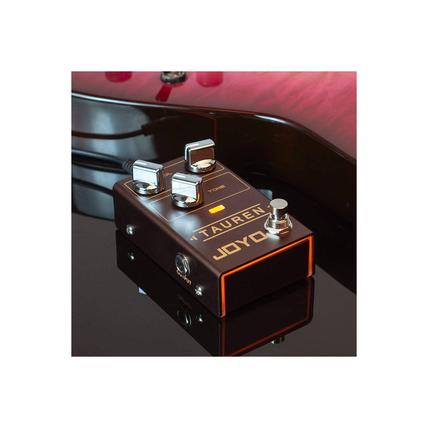 JOYO Tauren Wide Range High Gain Overdrive Pedal from Clean Boost to Distortion for Electric Guitar Effect