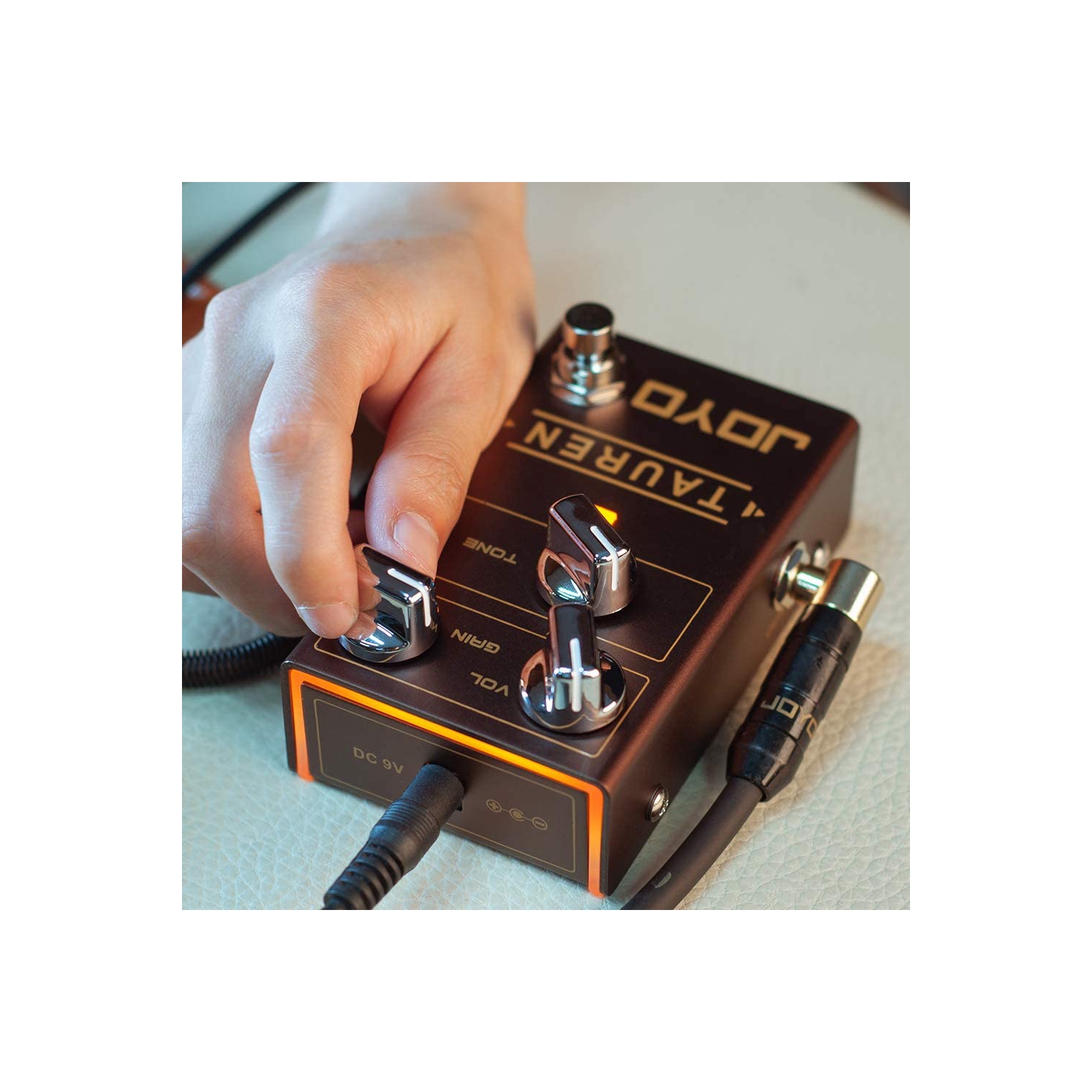JOYO Tauren Wide Range High Gain Overdrive Pedal from Clean Boost to Distortion for Electric Guitar Effect