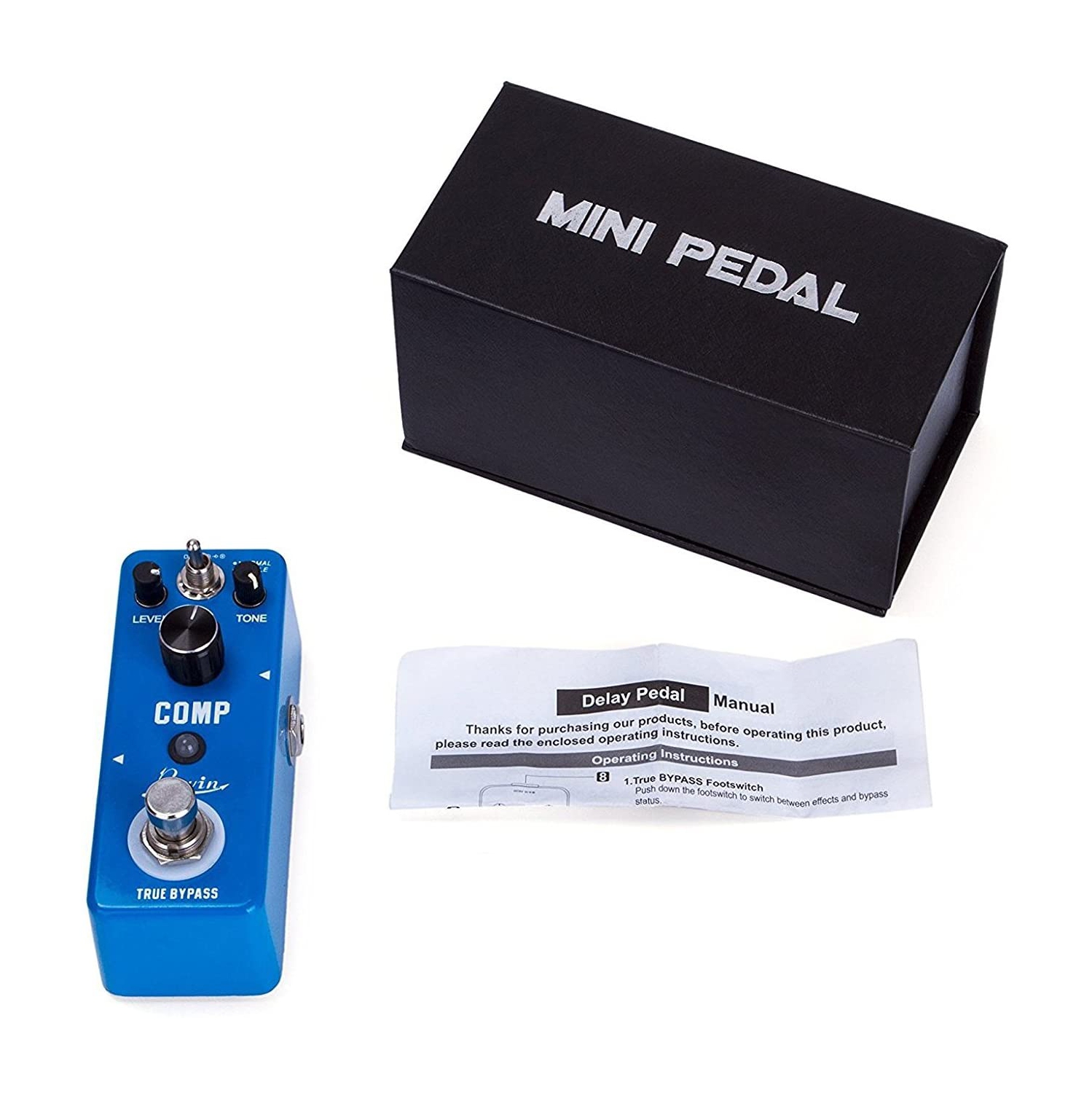 Pédale de compression Rowin Comp Effect pour guitare