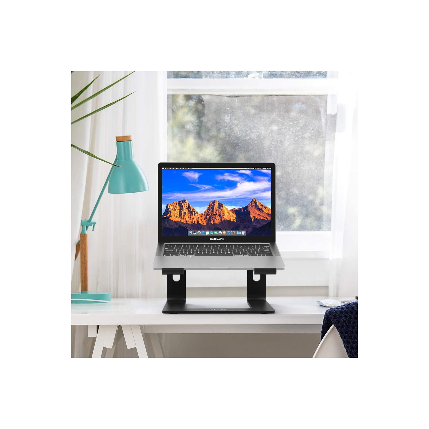 Besign LS03 Aluminum Laptop Stand, Ergonomic Detachable Computer Stand, Riser Holder Notebook Stand Compatible