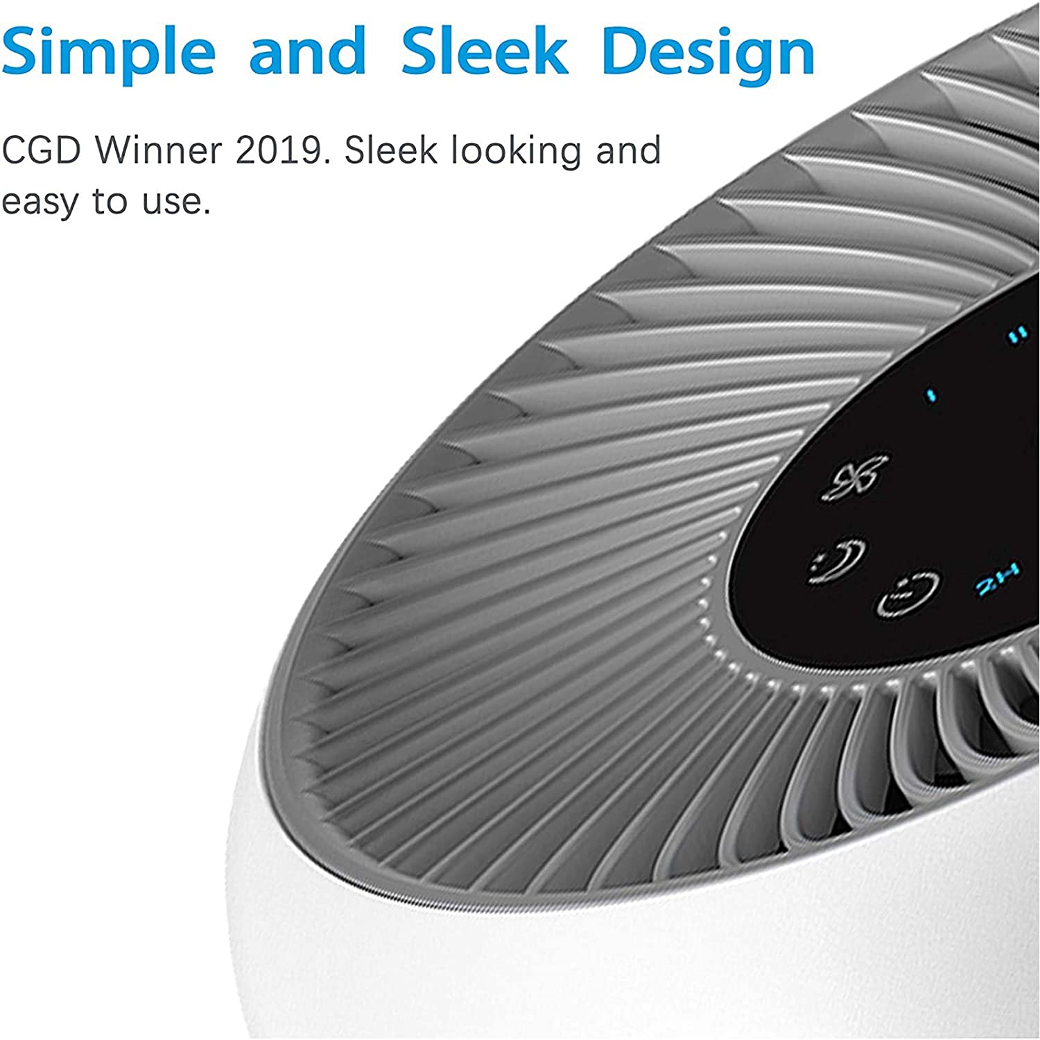 LEVOIT Purificateur d'air pour les allergies à la maison Animaux de compagnie Fumeurs de cheveux dans la chambre, Filtre purificateur d'air H13 True