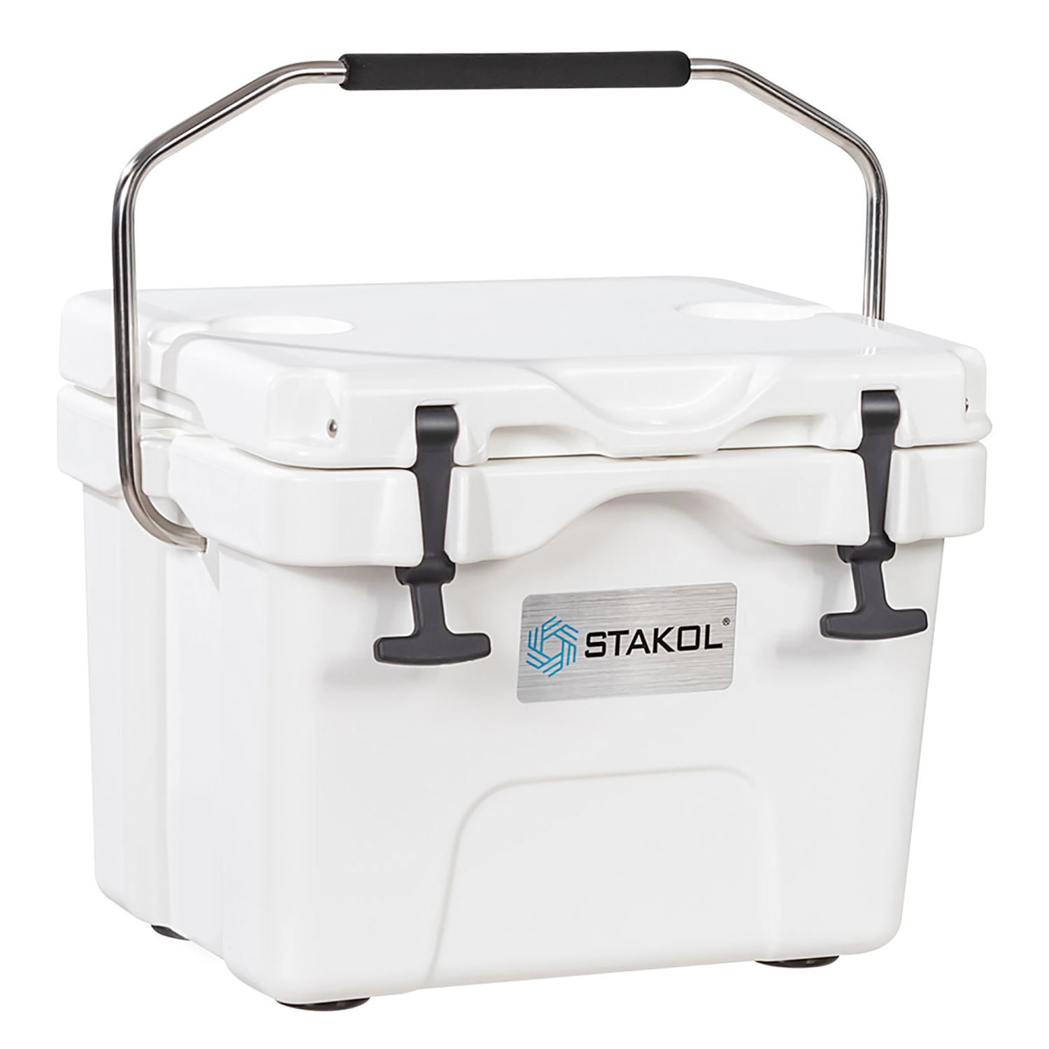 Costway 16 Quart Cooler Portable Ice Chest Leak-Proof 24 Cans Ice Boxfor Camping