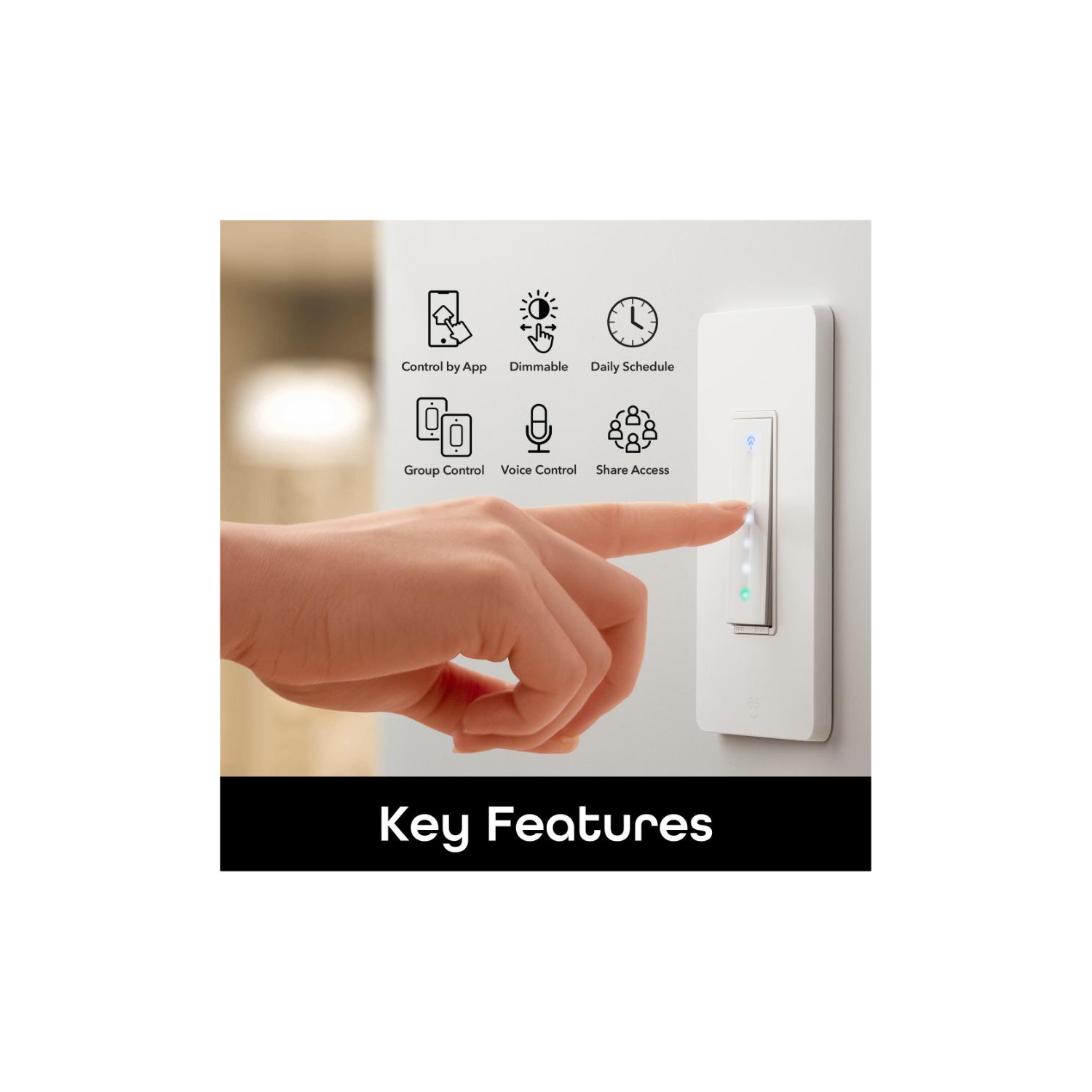 Gradateur intelligent Wi-Fi TAP + DIM de Geeni - blanc