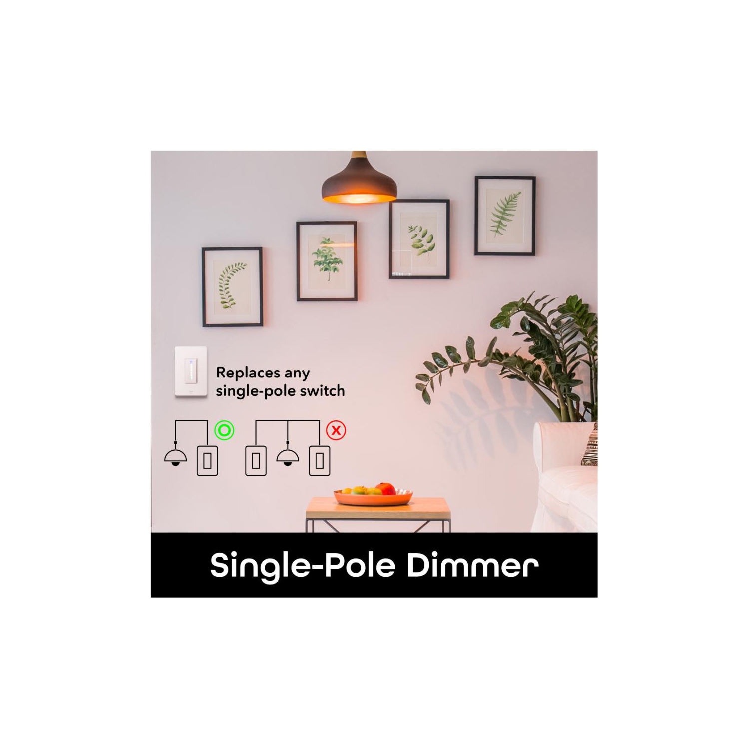 Gradateur intelligent Wi-Fi TAP + DIM de Geeni - blanc