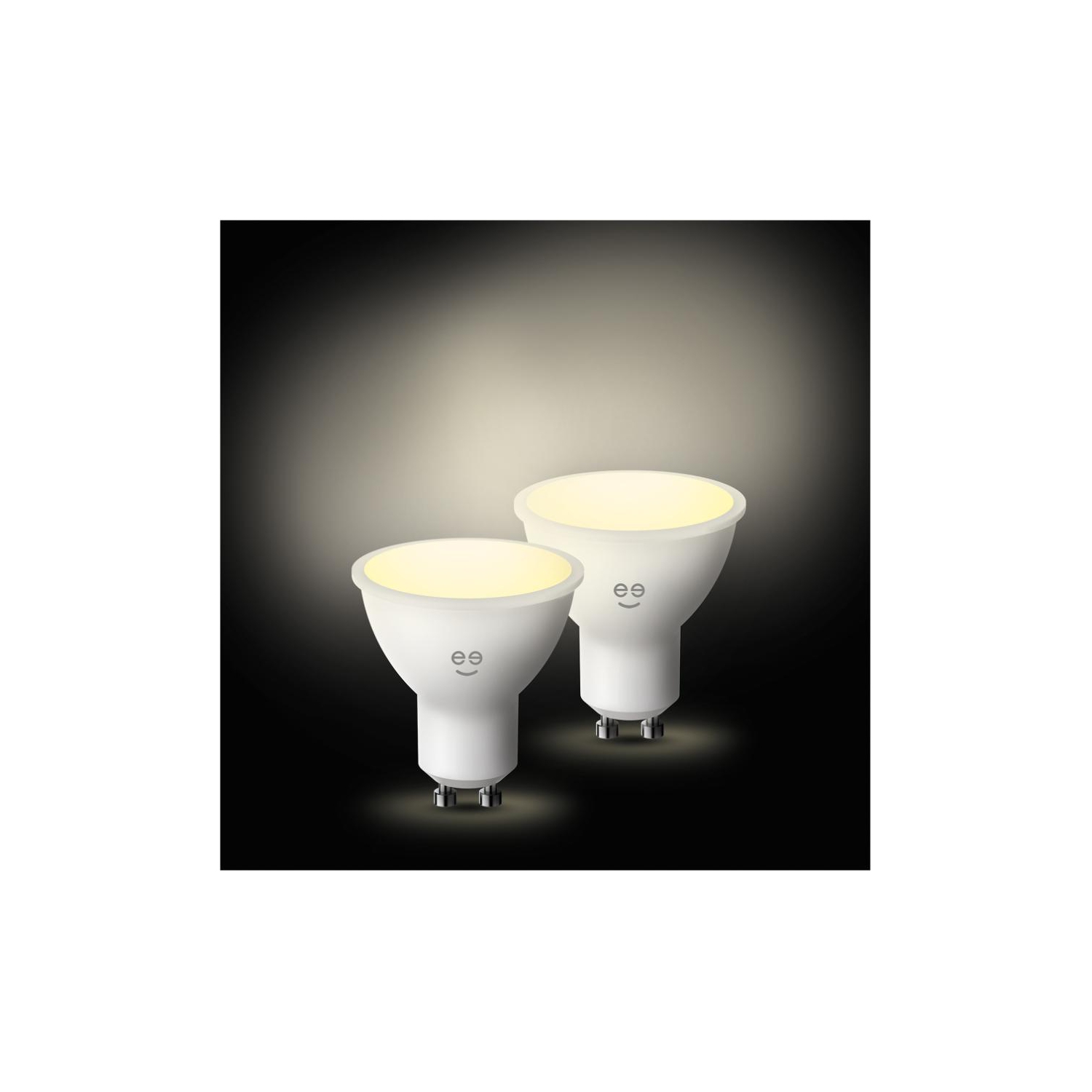 Ampoule intelligente Wi-Fi à intensité réglable LUX GU10 35&nbsp;W de Geeni - Paquet de 2 - Blanc