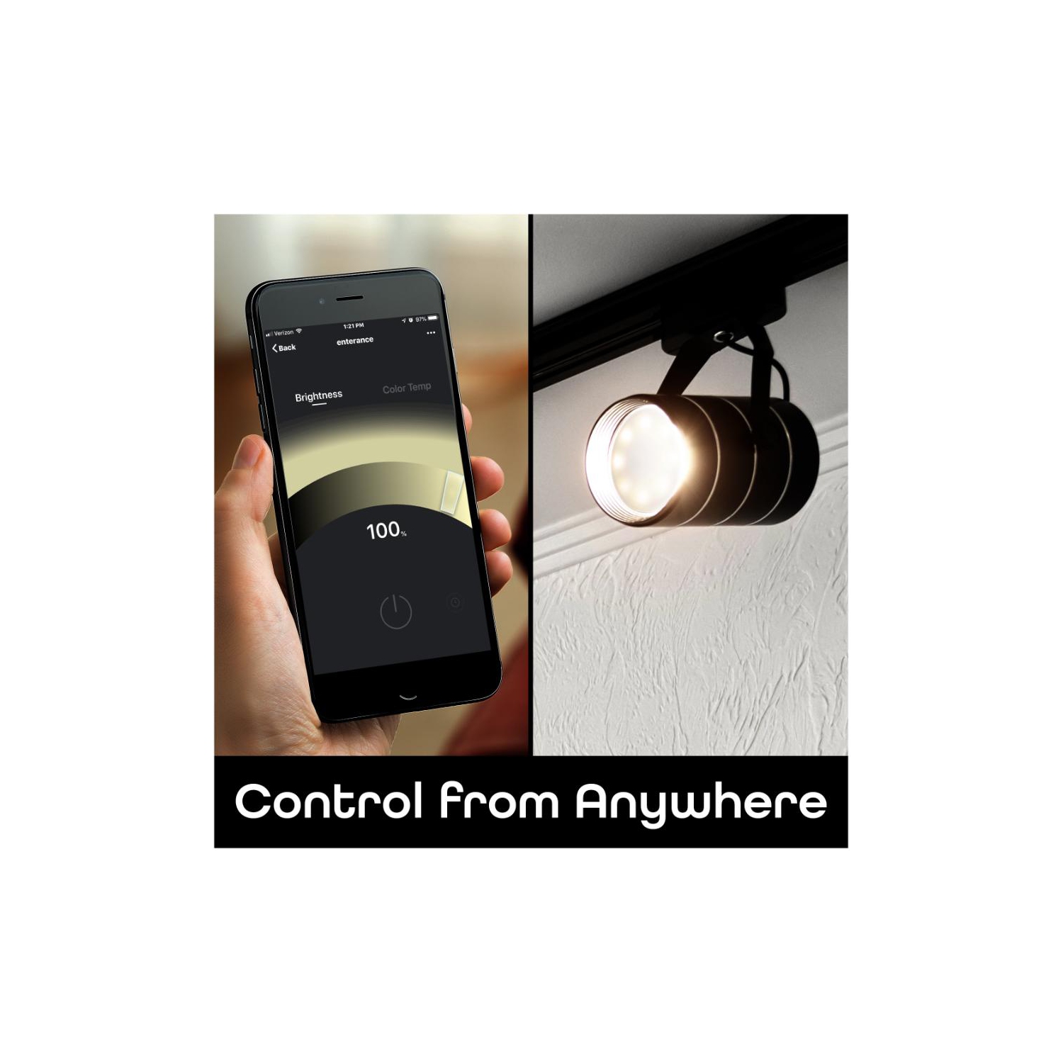 Ampoule intelligente Wi-Fi à intensité réglable LUX GU10 35&nbsp;W de Geeni - Paquet de 2 - Blanc