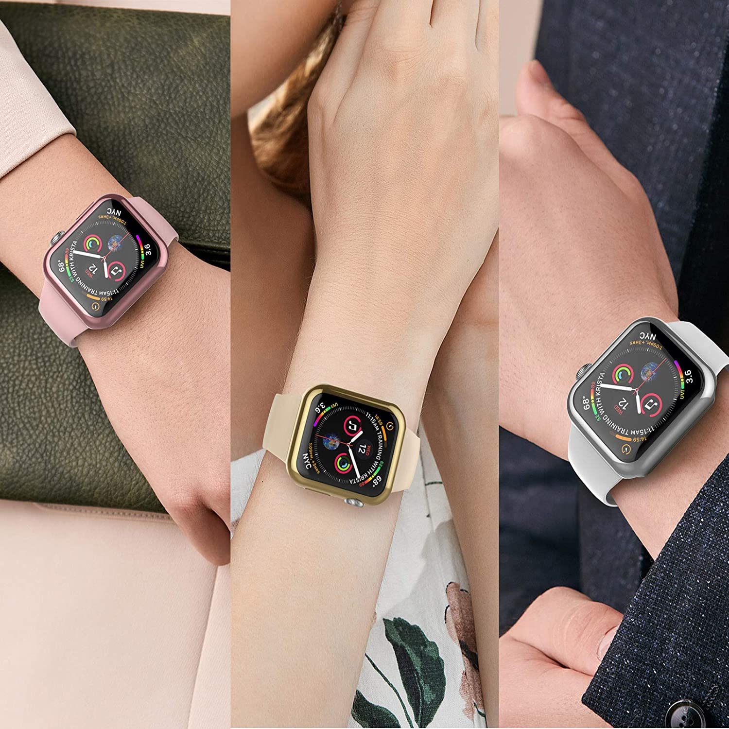 [Écran intégré avec étui] compatible avec l'Apple Watch 38&nbsp;mm 40&nbsp;mm de 42&nbsp;mm 41&nbsp;mm 44&nbsp;mm de 49&nbsp;mm 45&nbsp;mm de