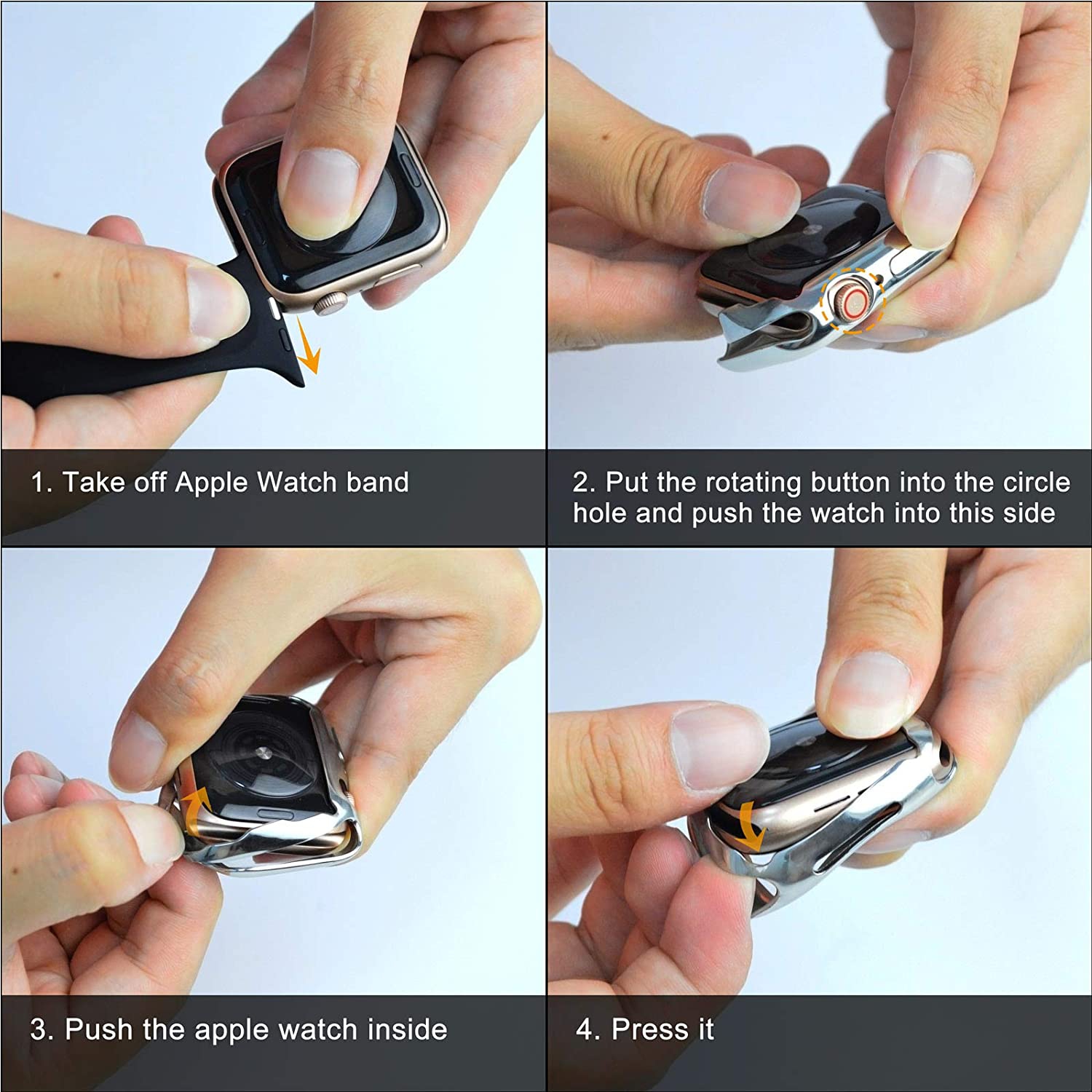 [Écran intégré avec étui] compatible avec l'Apple Watch 38&nbsp;mm 40&nbsp;mm de 42&nbsp;mm 41&nbsp;mm 44&nbsp;mm de 49&nbsp;mm 45&nbsp;mm de