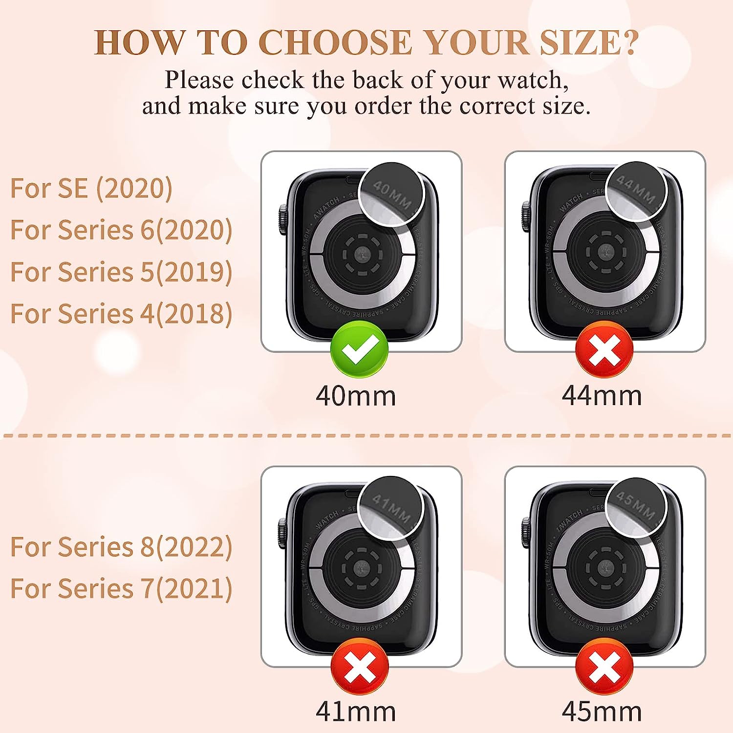 5Pack compatible avec l'étui 40 mm 6/5/4 Apple Watch se/Series et le cadre pare-chocs plaqué PC à deux rangées Crystal Diamonds