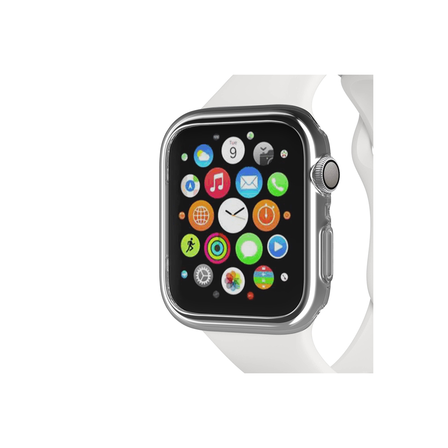 Étui pour Apple Watch transparent 44 mm, étui souple TPU haute transparence, protection antichoc, série 6 5 4/se
