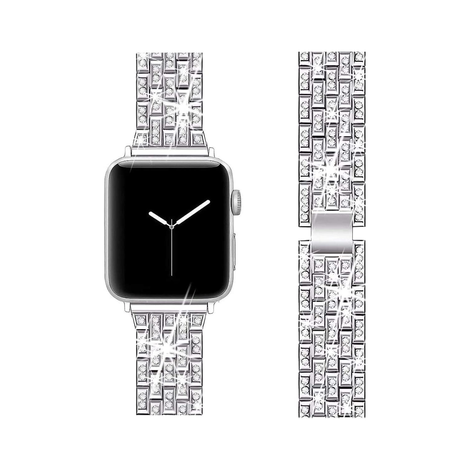 navor Bands for Apple Watch Band 38mm 40mm 41mm 42mm for iWatch Series 11/10/9/8/7/6/5/4/3/2/1/SE, Apple Watch SE,Dressy Diamond Rhinestone Jewelry