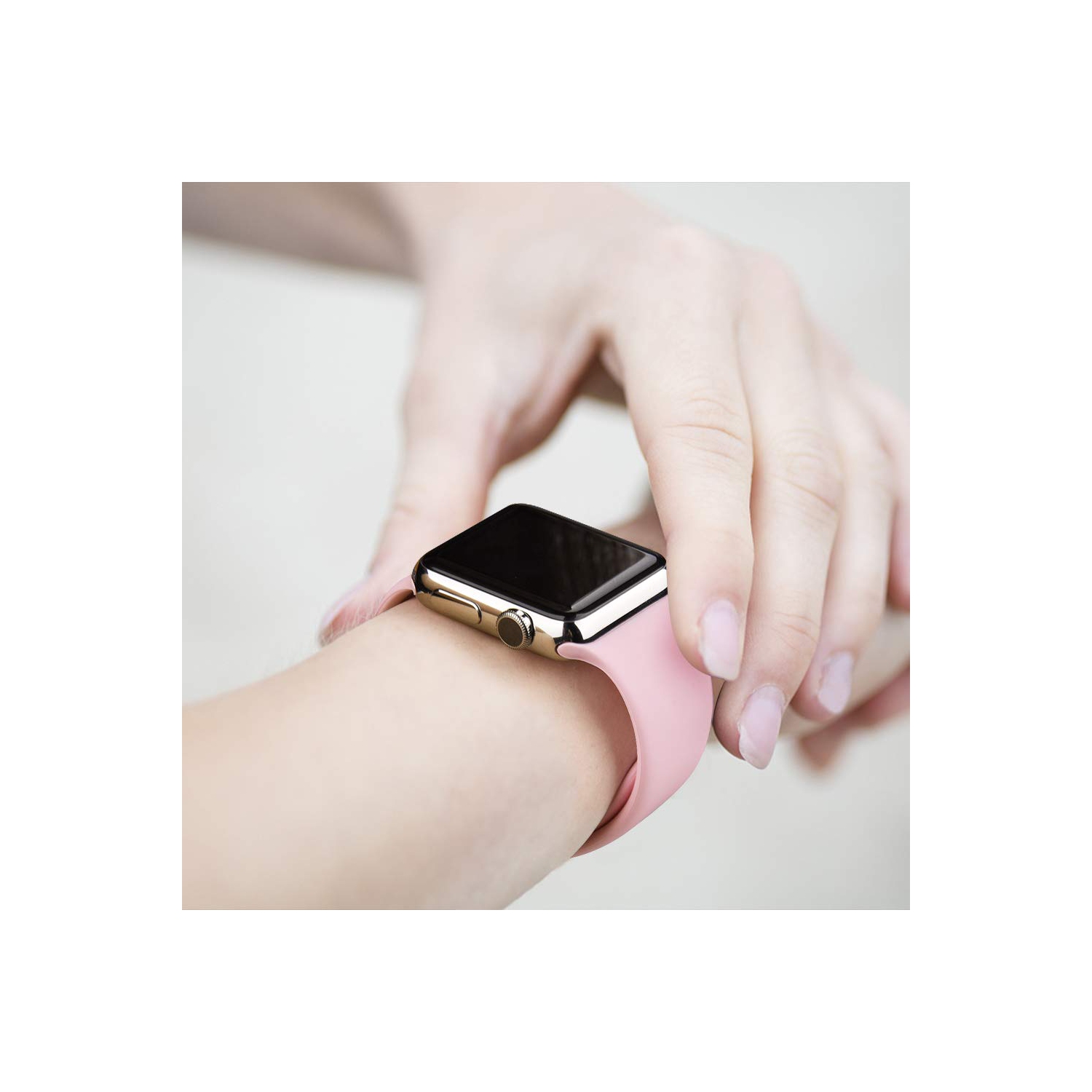 SMALL Size 3 Pack Bands Compatible with for Apple Watch Band 38mm 40mm 41mm 42mm Soft Silicone Replacement Strap for iWatch Series 10 9 8 7 6 5 4 3 2