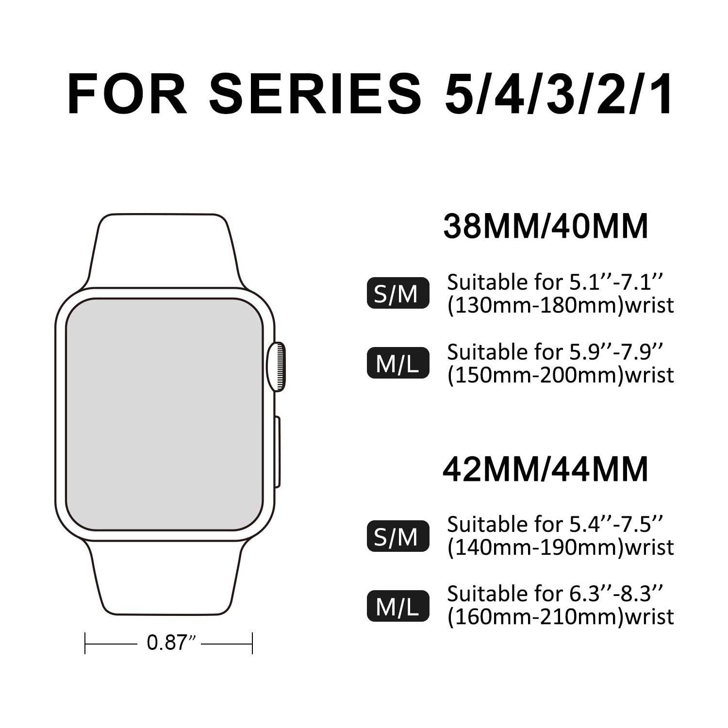 SMALL Size 3 Pack Bands Compatible with for Apple Watch Band 38mm 40mm 41mm 42mm Soft Silicone Replacement Strap for iWatch Series 10 9 8 7 6 5 4 3 2