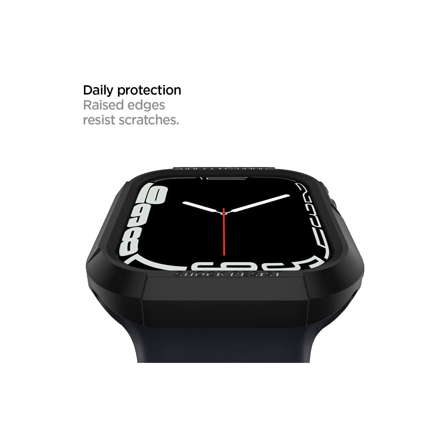 Étui robuste Armor de Spigen pour Apple Watch Series 9/8/7 et Series SE2/6/se/5/4 (40&nbsp;mm) - Noir