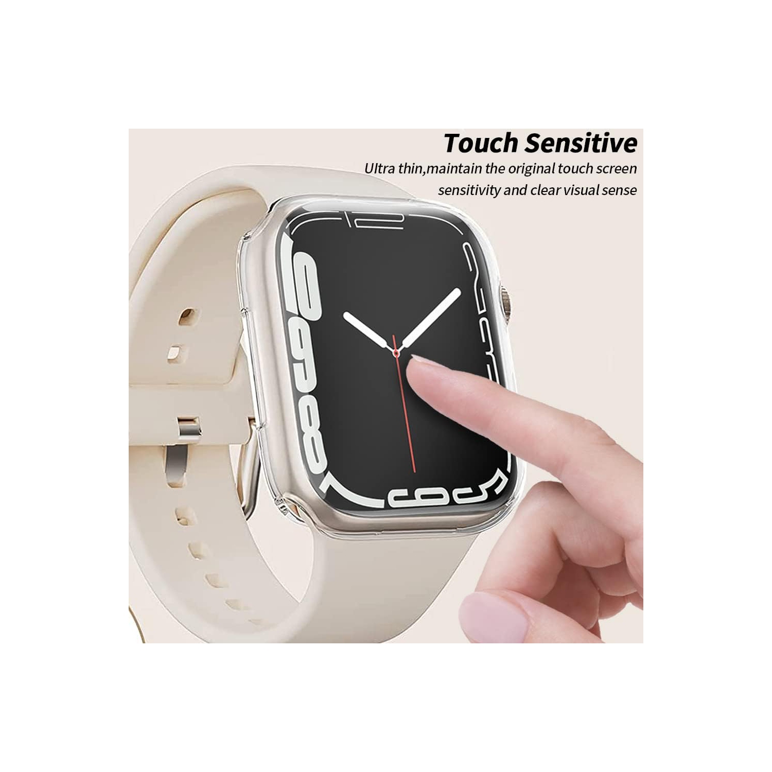 Protecteur d'écran tactile antichoc ONE de Navor pour Apple Watch des séries 6/5/4/SE 40&nbsp;mm souple et transparent