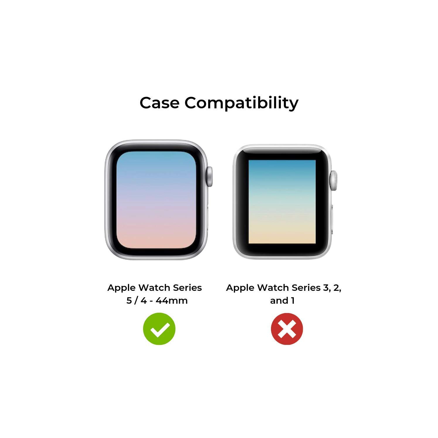Compatible avec Elkson et étui pour Apple Watch de 44 mm série 6 se 5 4 iwatch Quattro Series Protection