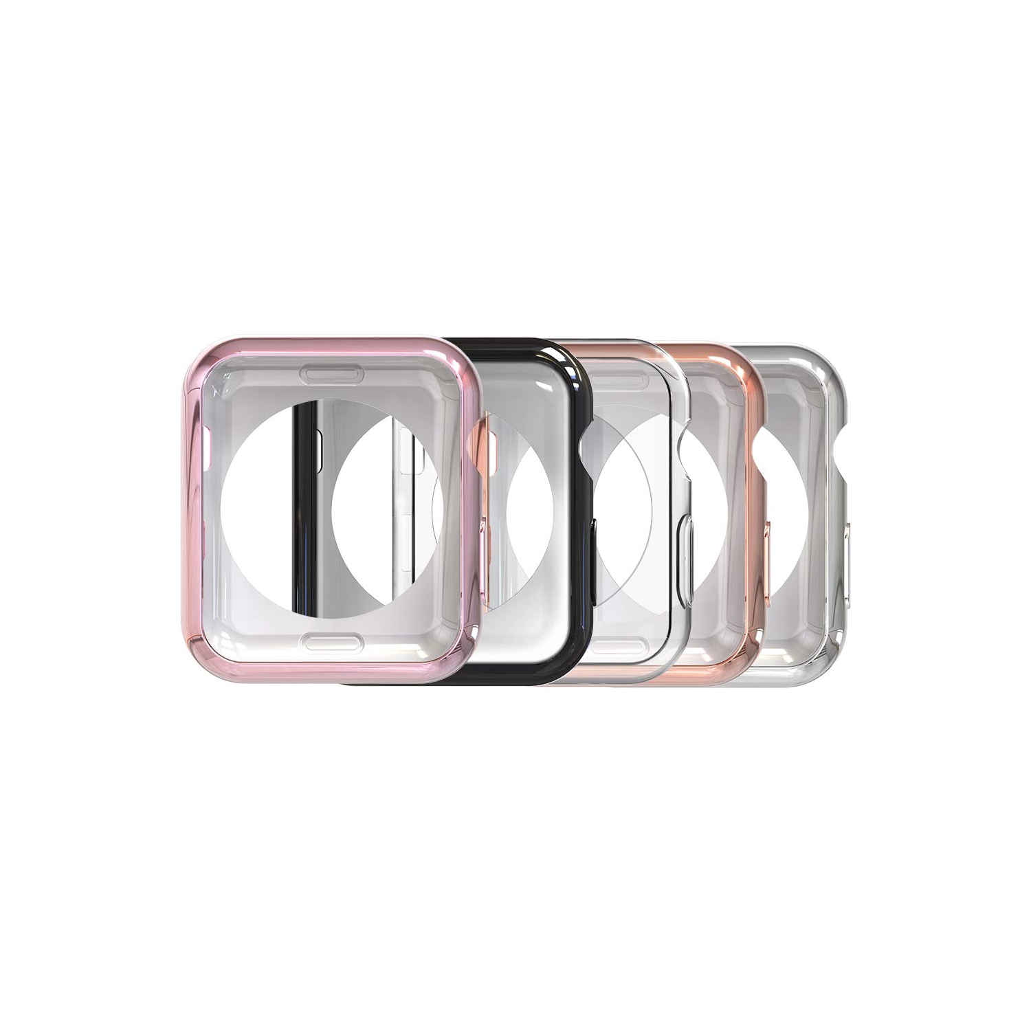 Paquet de 5 protecteurs d’écran en TPU souple pour Apple Watch de 40 mm de série 5 2019 de 4 201