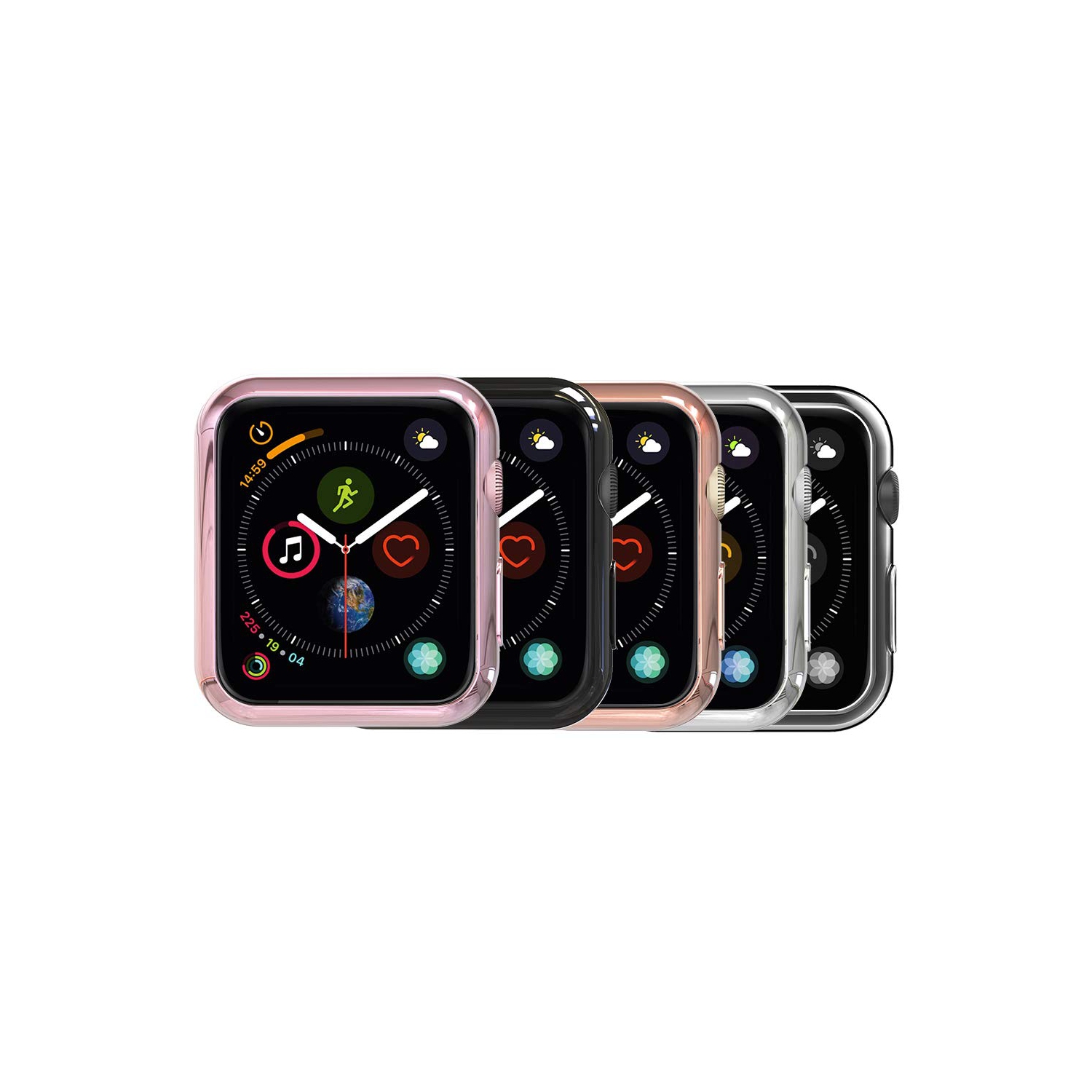 Paquet de 5 protecteurs d’écran en TPU souple pour Apple Watch de 40 mm de série 5 2019 de 4 201
