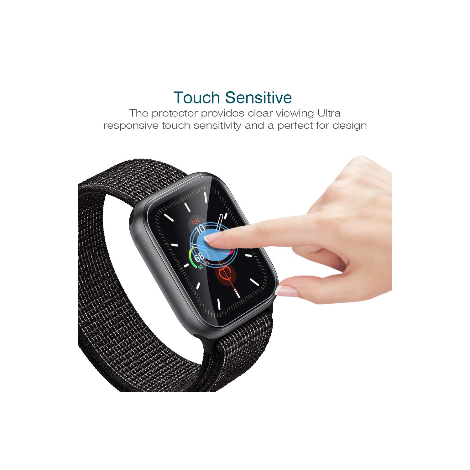 LK 6 Pack Screen Protector for Apple Watch 44mm Series 4/5 / 6 / SE,