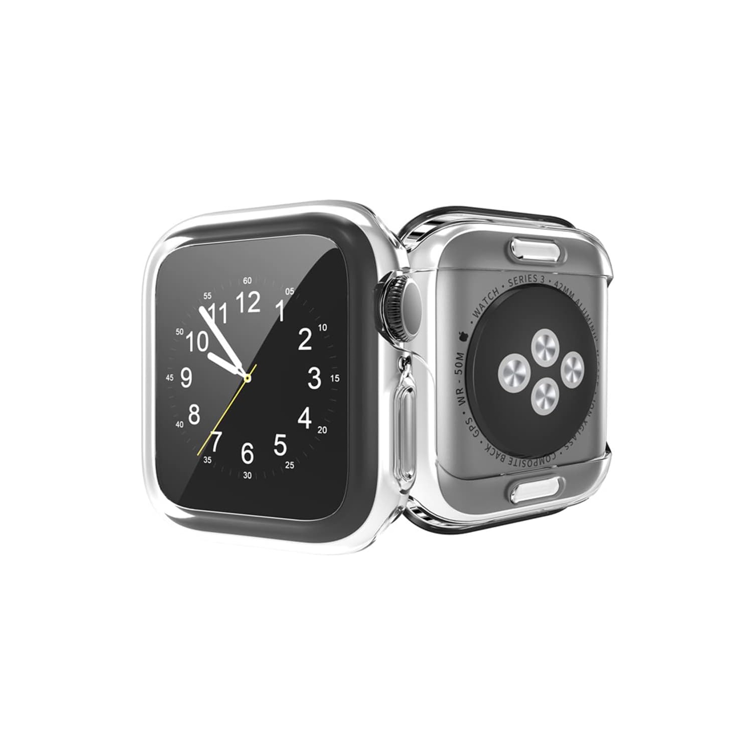 Étui protecteur d'écran de naor pour Apple Watch Series SE2/6/se/5/4 - transparent