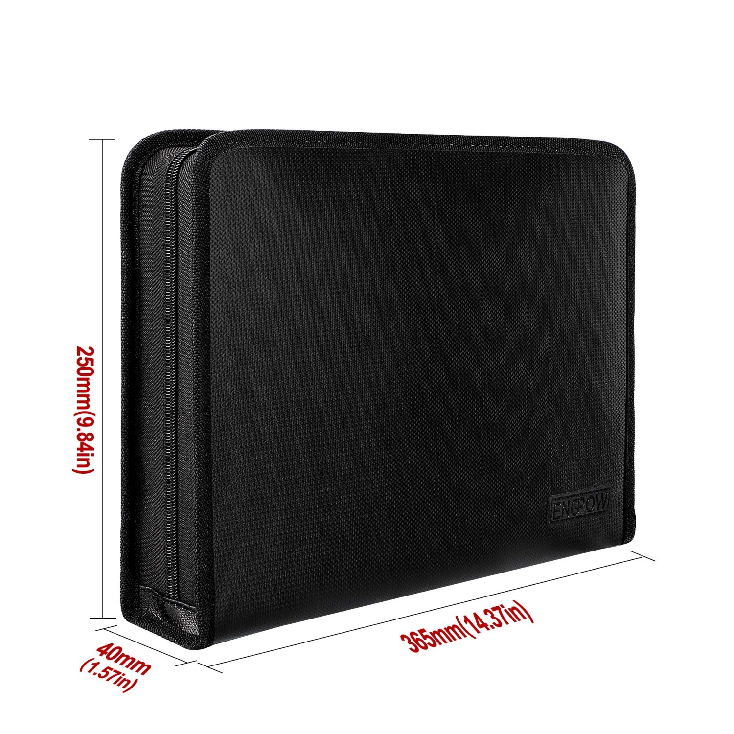 ENGPOW – Classeur extensible, résistant au feu avec 25 pochettes de couleur, étiquettes, fermeture à glissière, ignifuge