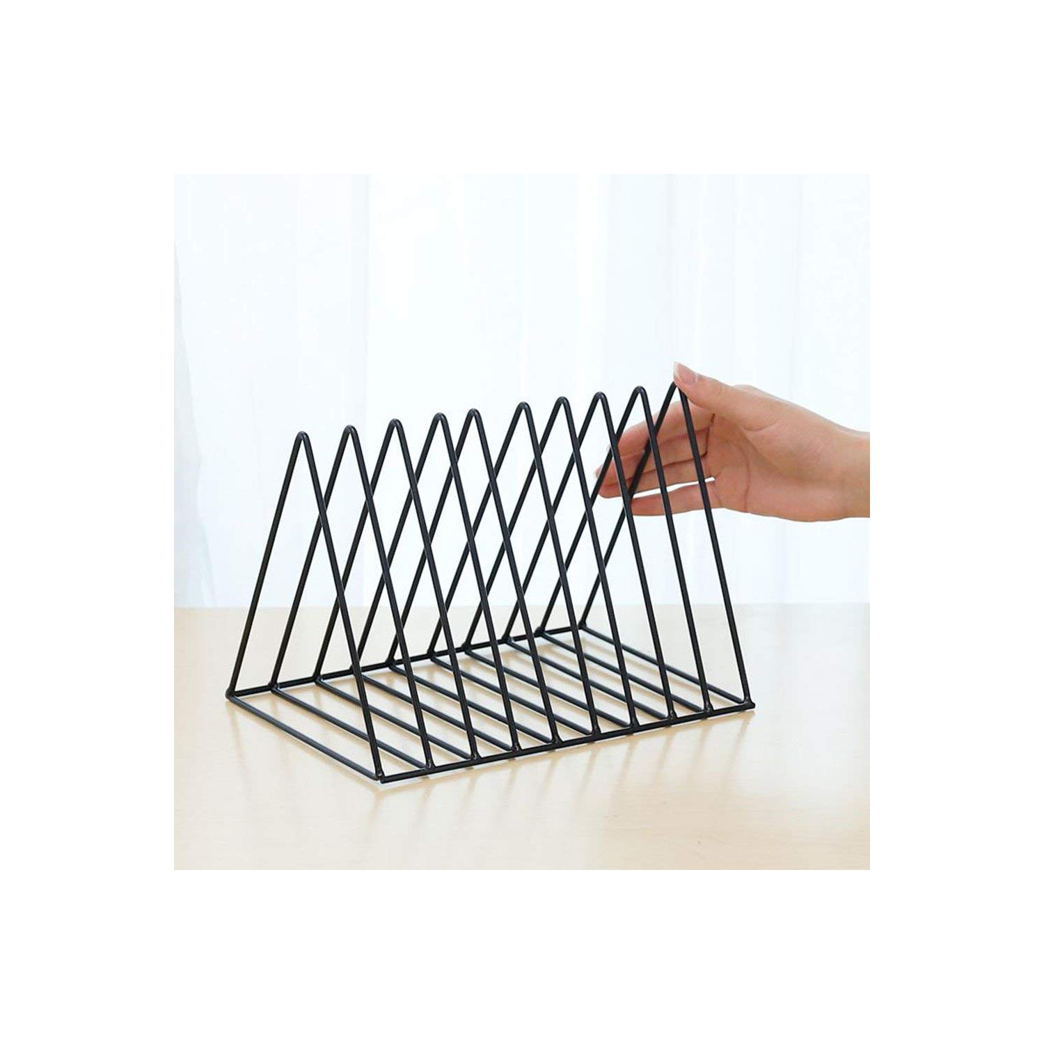 Support à revues, support à livres, étagère de rangement en fer, triangle pour étagère, classeur, décor, bureau à domicile