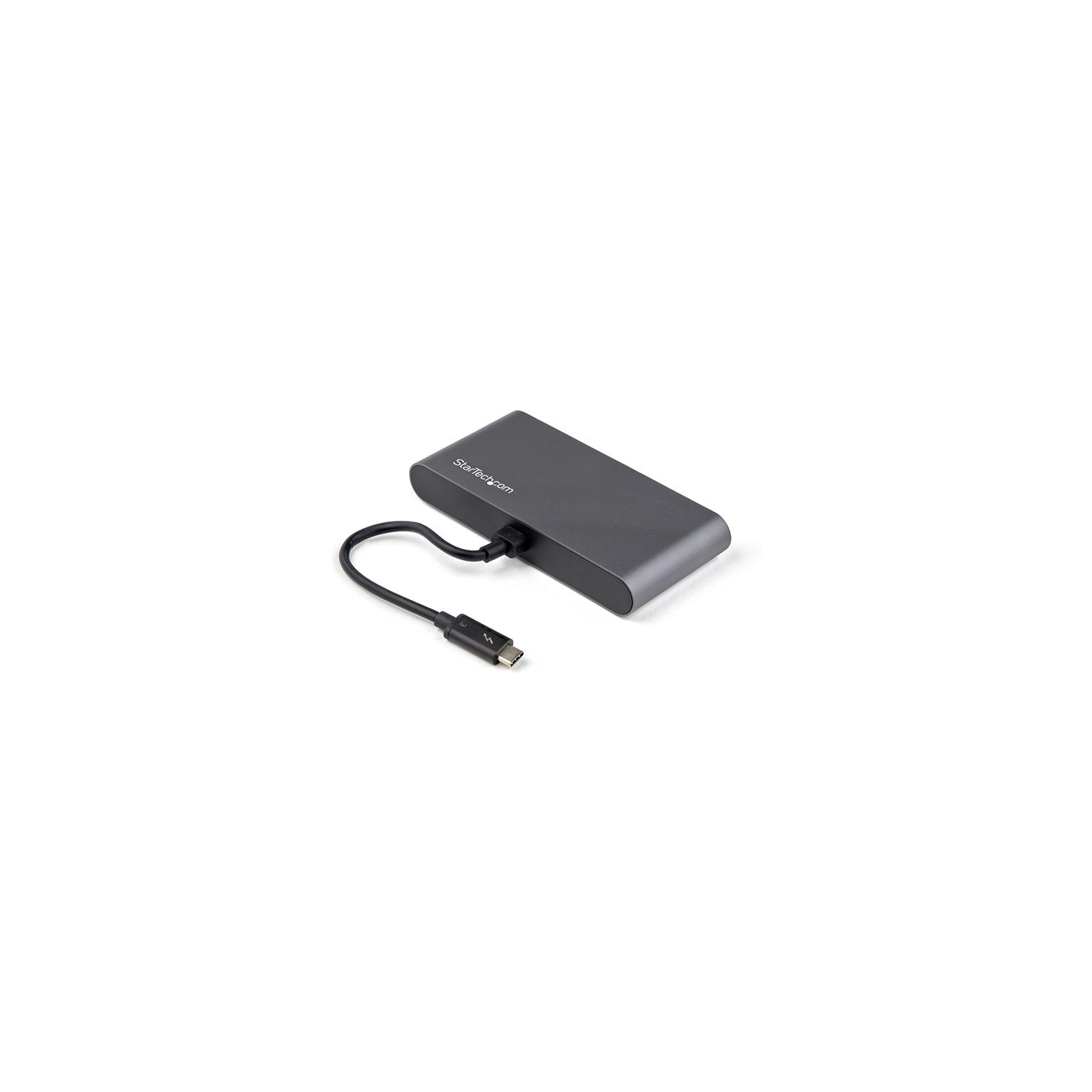 Thunderbolt 3 Mini Dock - Portable Dual Monitor TB3 Laptop Docking Station HDMI 4K 60Hz - 2x USB-A & GbE - 11" (28cm) cable