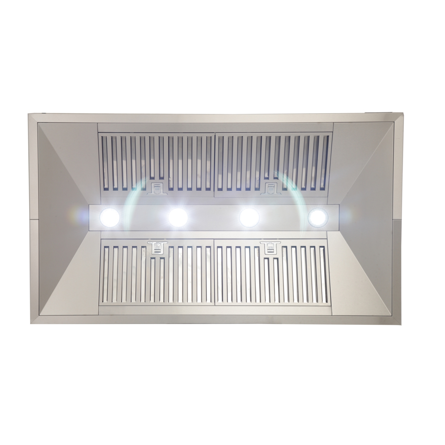 Hotte d'îlot de 48&nbsp;po KUCHT Professional, 900 pi3/min, acier inoxydable