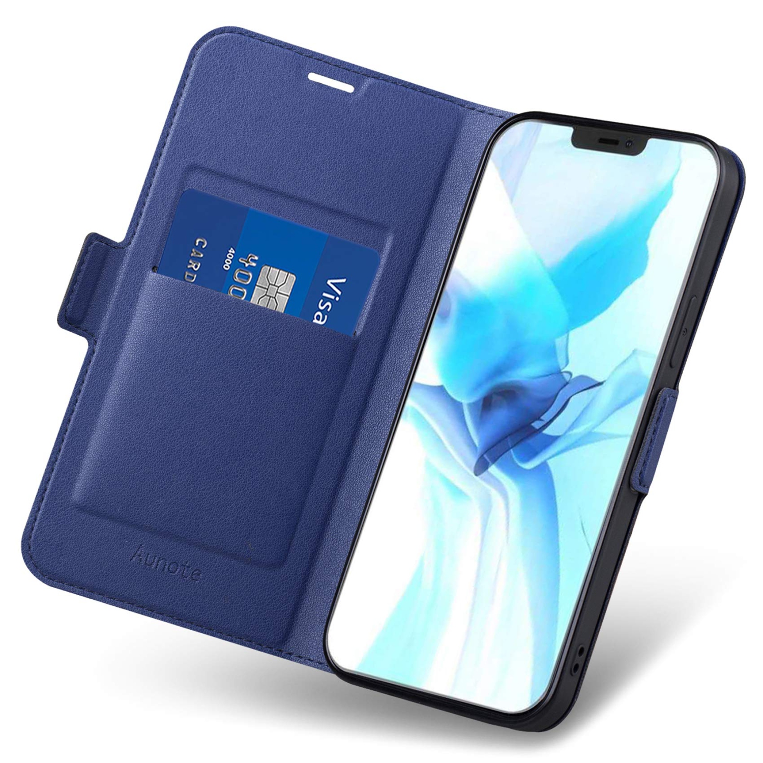 iPhone 12 Case, Slim iPhone 12 Wallet Case with Card Holder, iPhone 12 Fold Case, iPhone 12 Phone Cases, PU Leather
