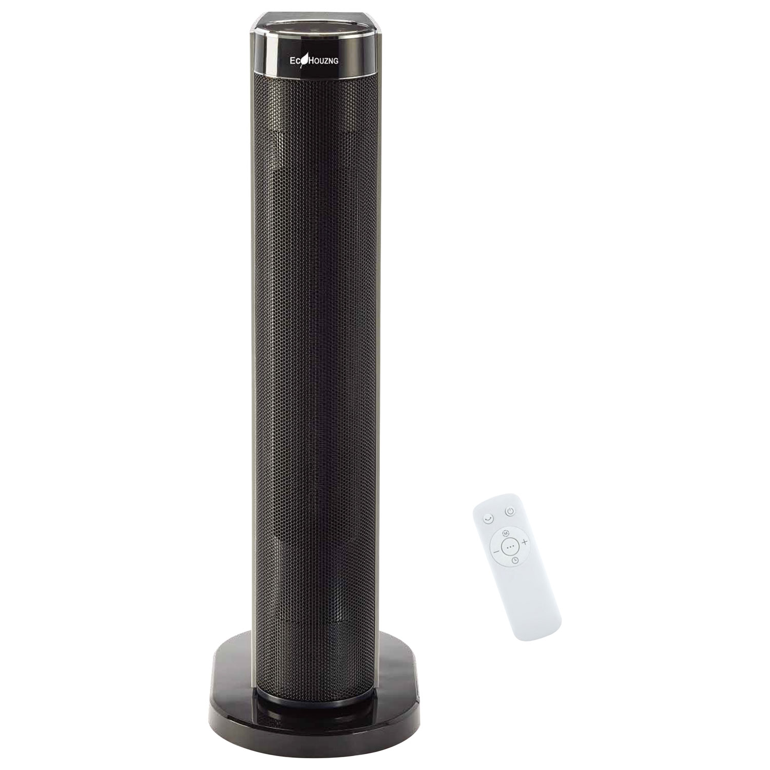 Chaufferette verticale en céramique d'Ecohouzng avec télécommande - 24 po - Noir