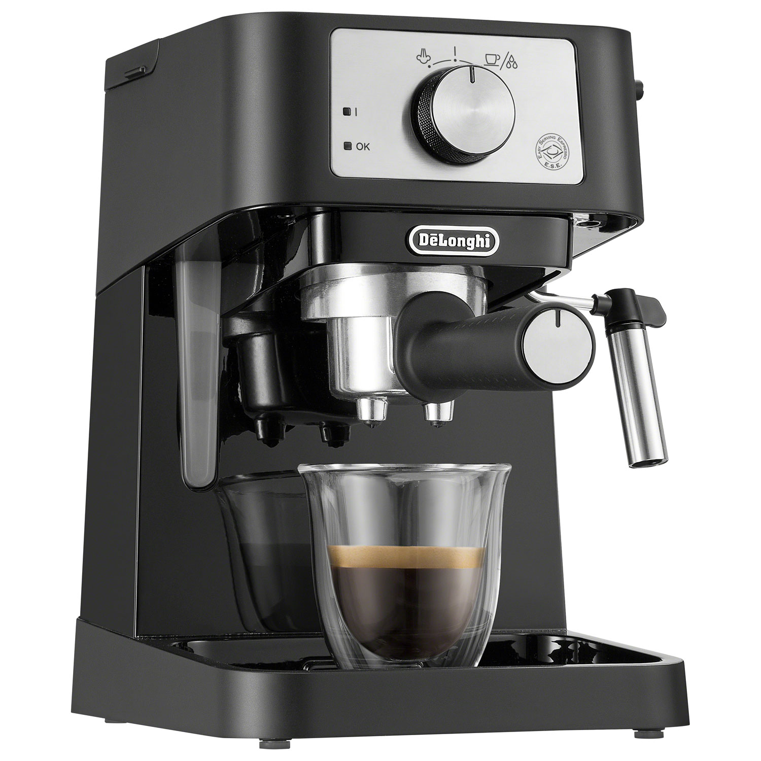 De'Longhi Stilosa Manual Espresso Machine - Black/Stainless Steel
