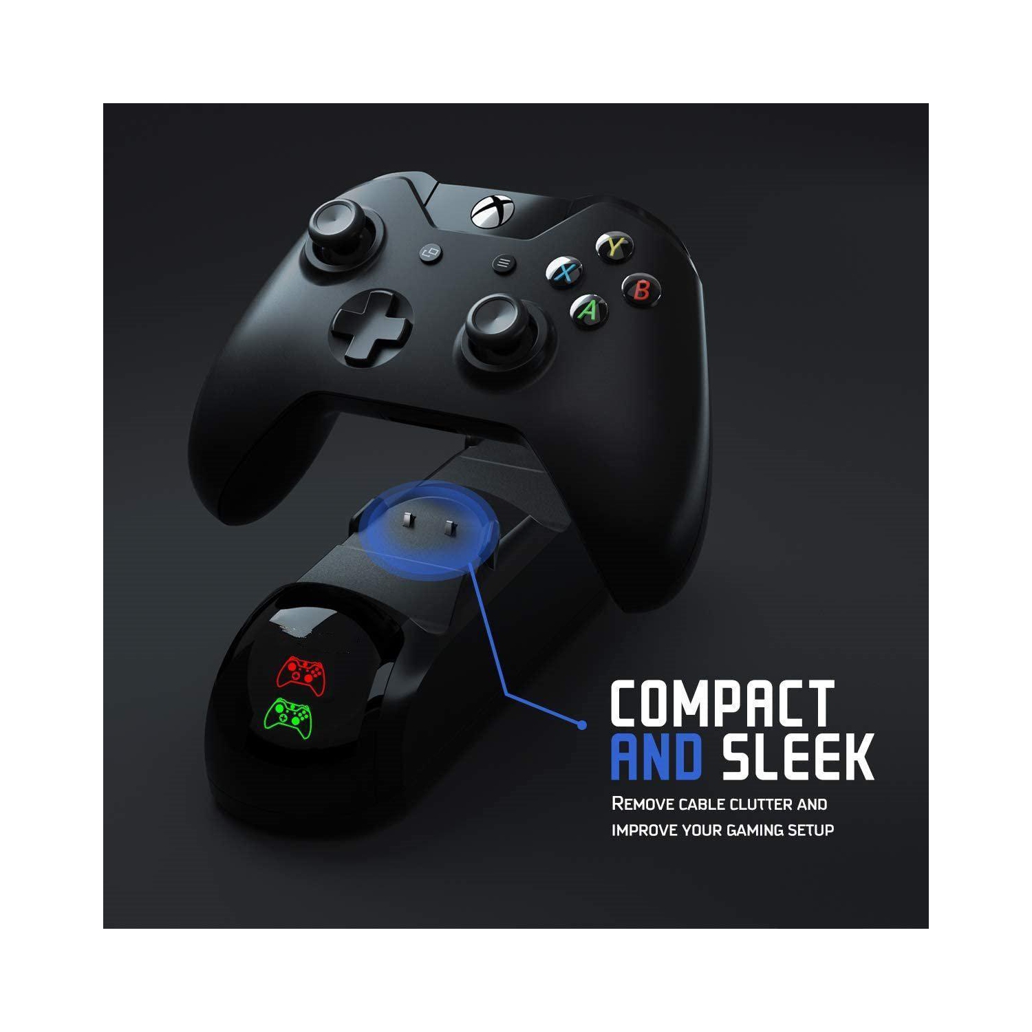Charging Station for Xbox One with 2pcs 1200mAh Rechargeable Battery
