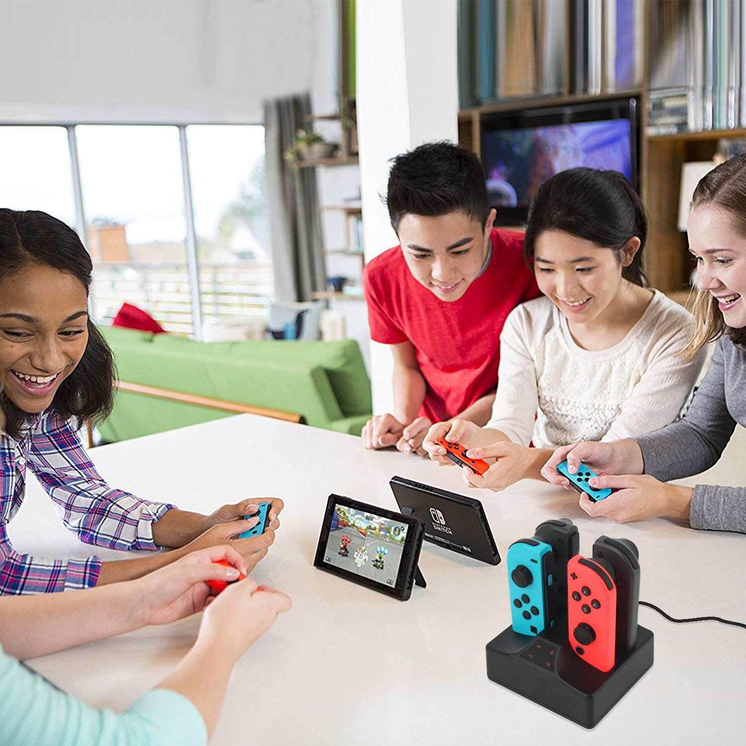 4 in 1 Charging Dock with Type C Cable for Nintendo Switch Joy-Cons Controller