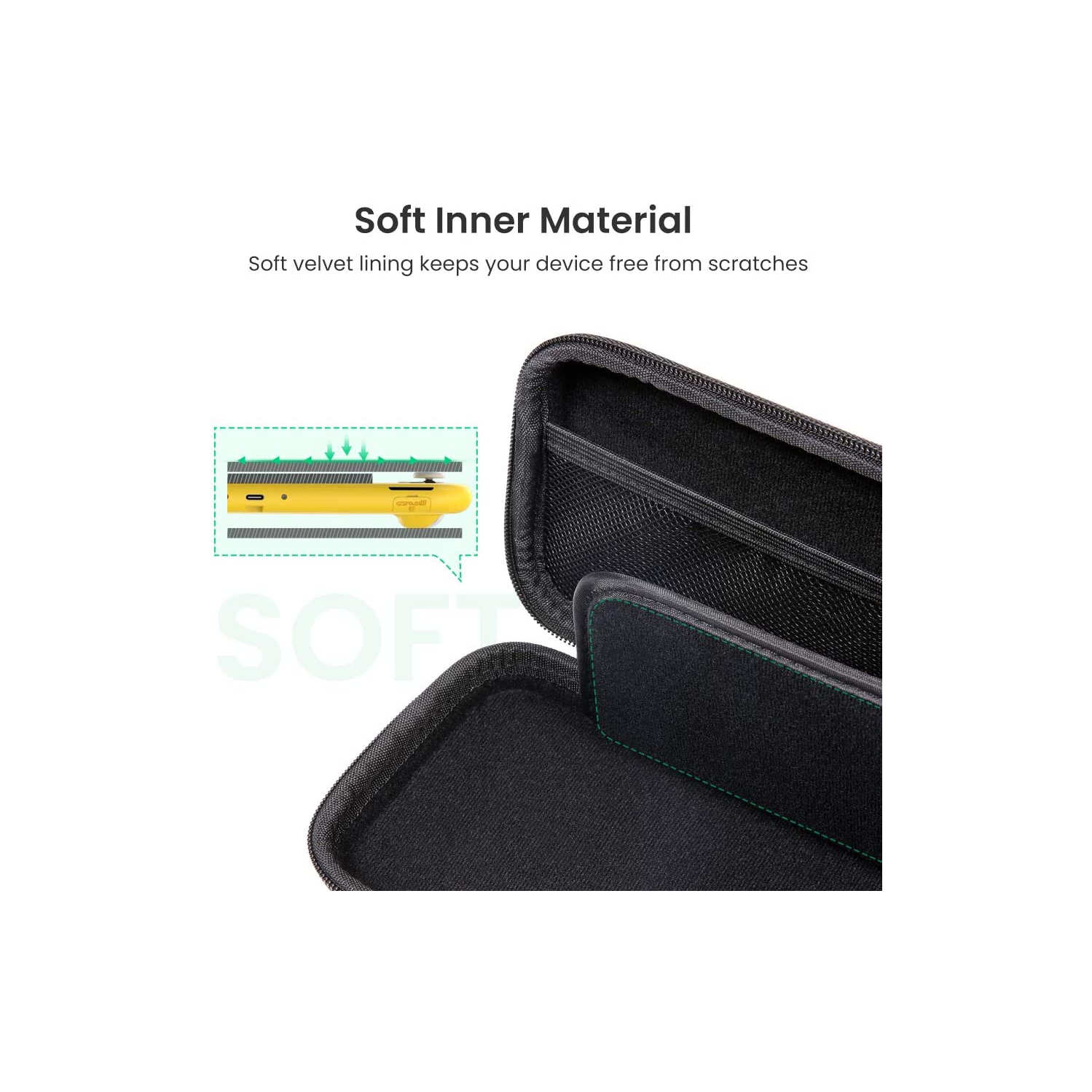 Case for Nintendo Switch Lite Shockproof Black Hard Shell