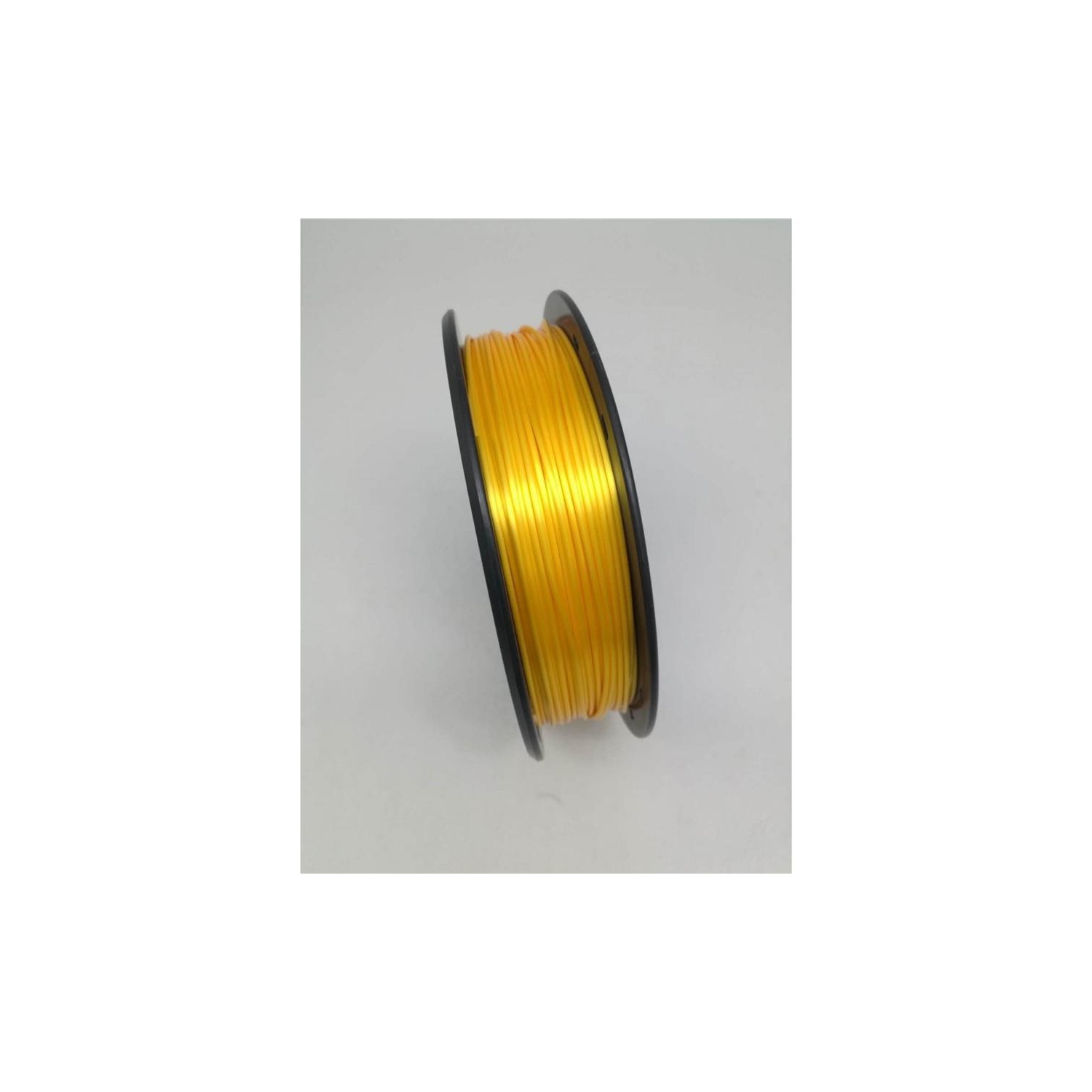 CloneBox - Filament Silk PLA pour Imprimante 3D, 1.75mm Préc. +/-0.05mm, 1kg, Or Clair