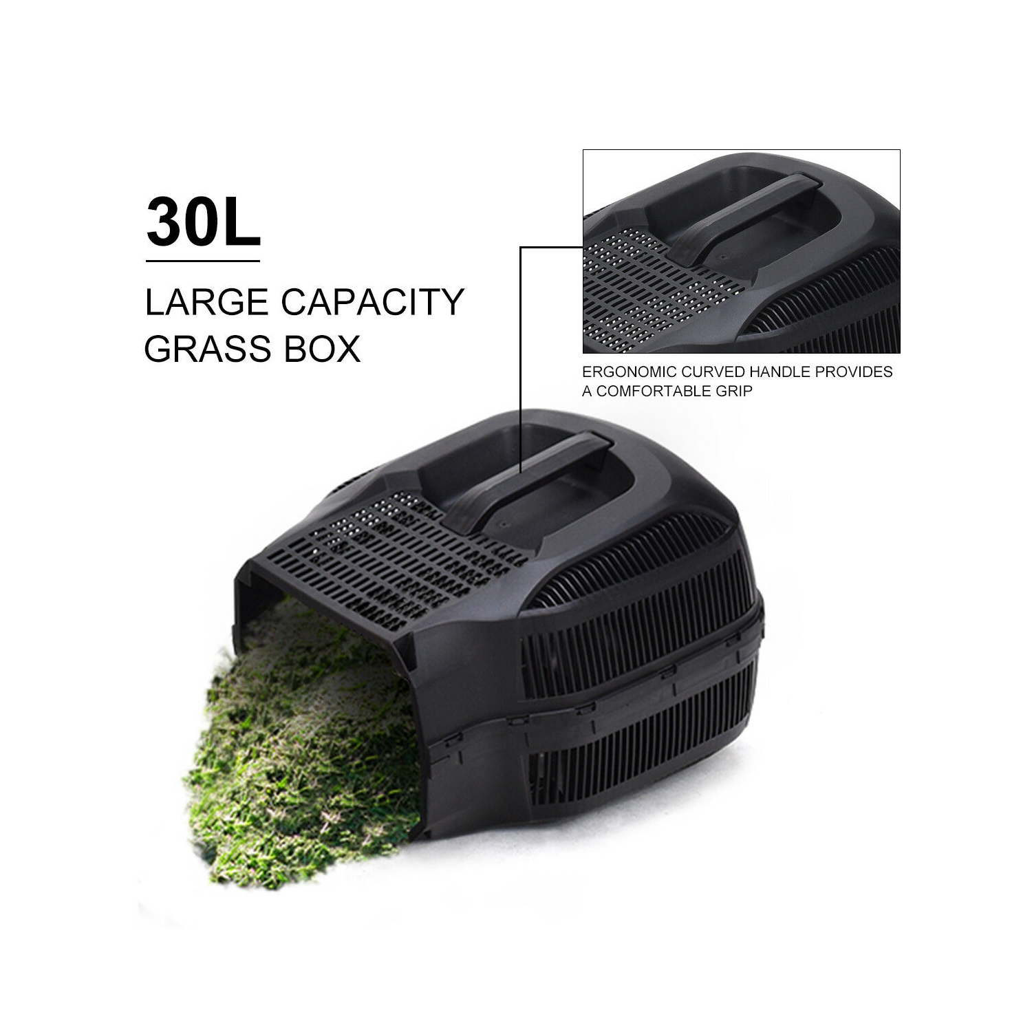 Tondeuse électrique à fil à pousser de 12 A et 13&nbsp;po de Costway avec sac à herbe rouge