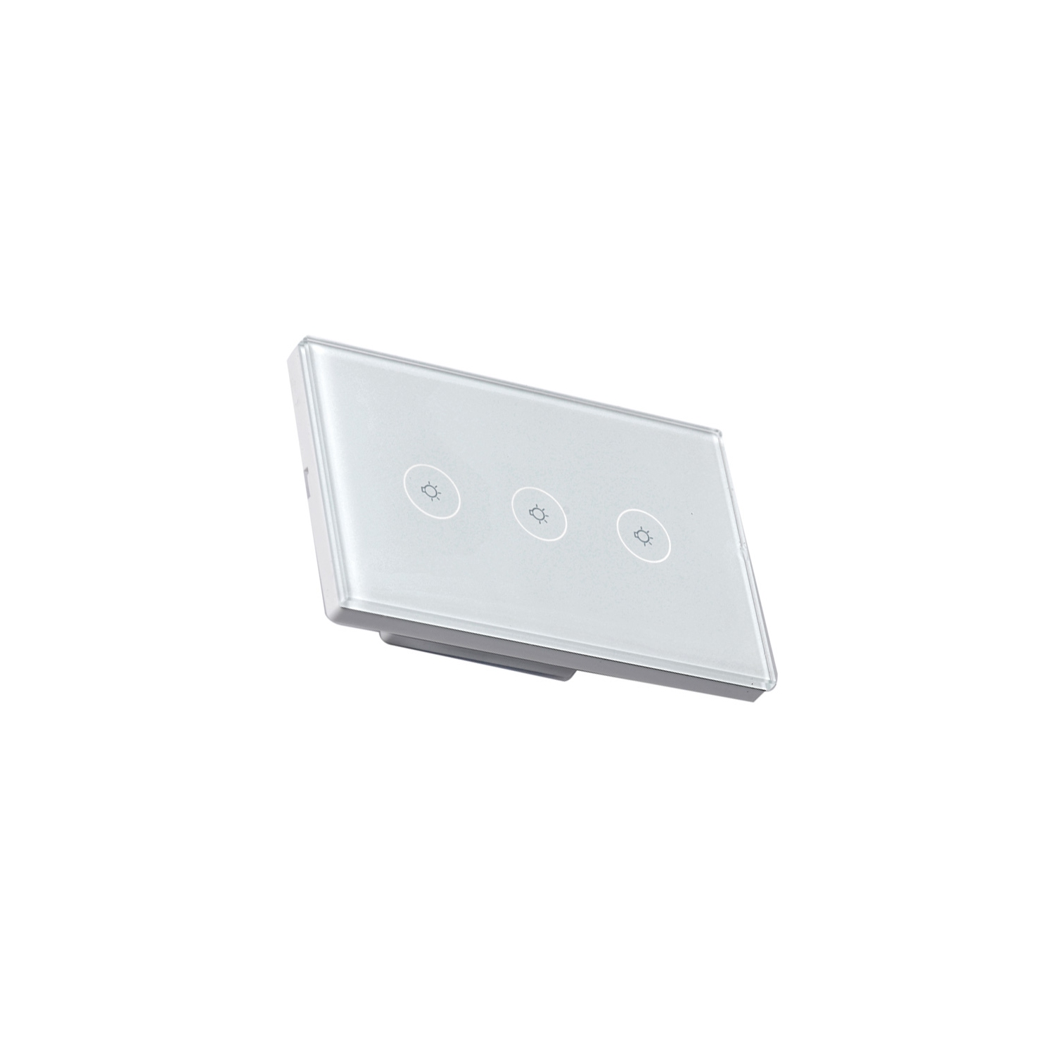 axGear Wireless Smart Wall Touch Switch 3 Gang Light Switch WiFi Remote Control Switch