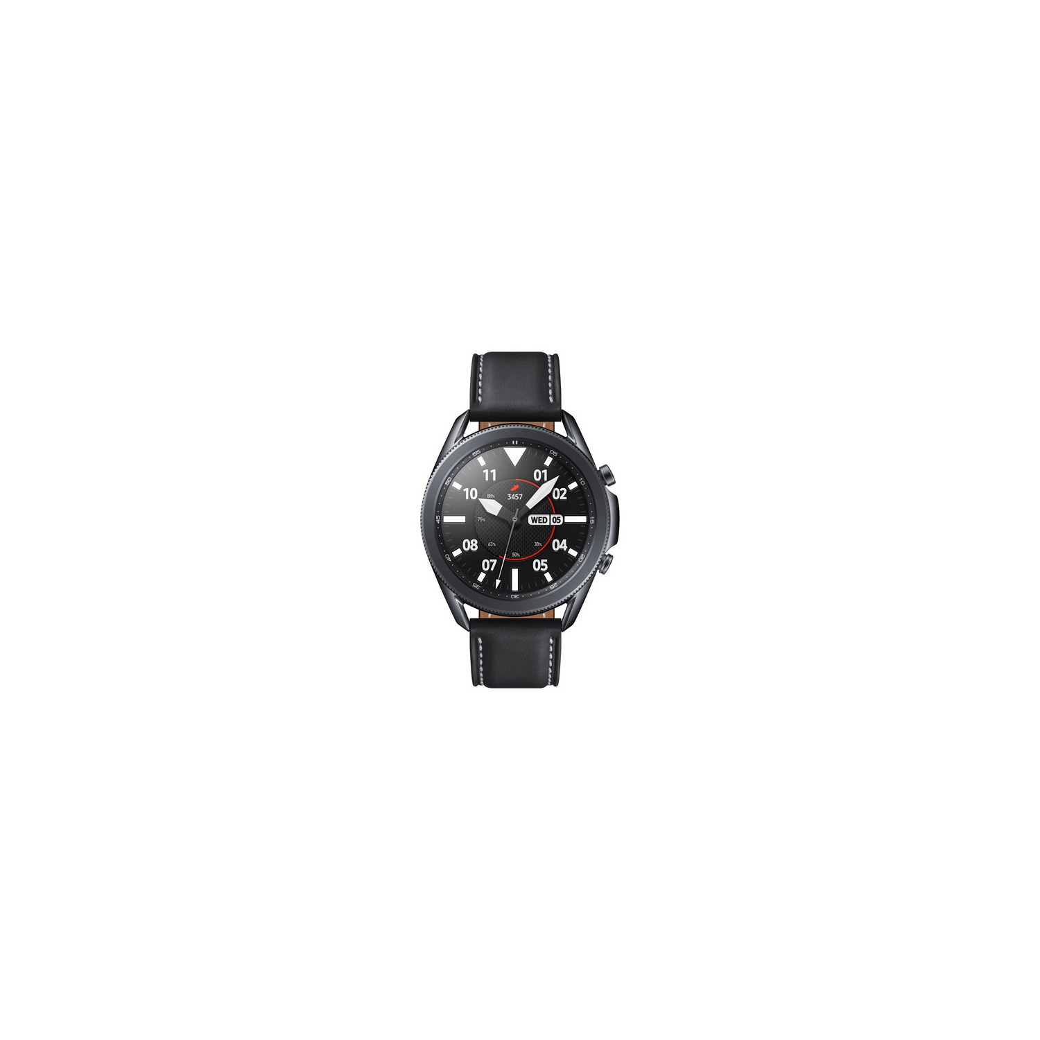 Refurbished - Samsung Galaxy Watch3 45mm Smartwatch with Heart Rate Monitor - Mystic Black