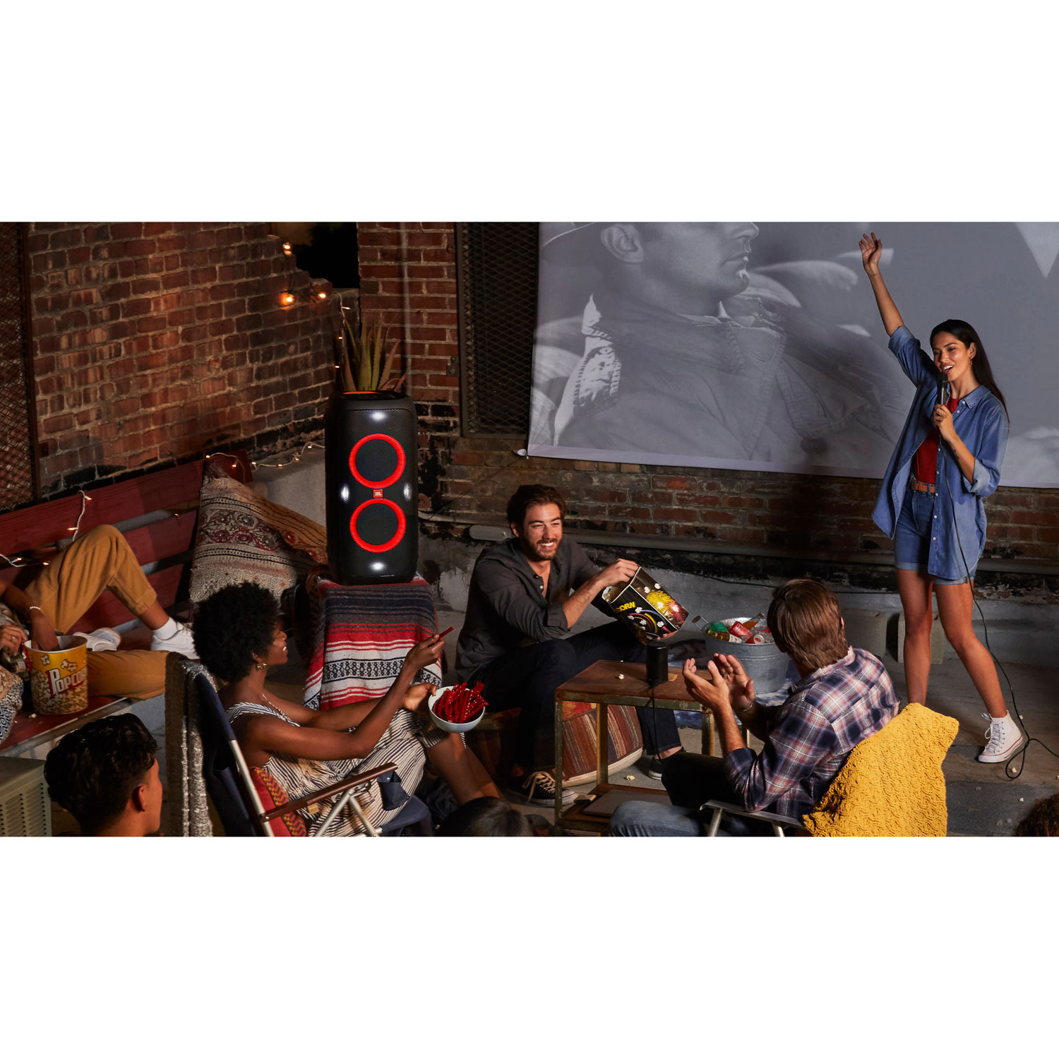 JBL PartyBox 310 Splashproof Bluetooth Wireless Speaker - Black