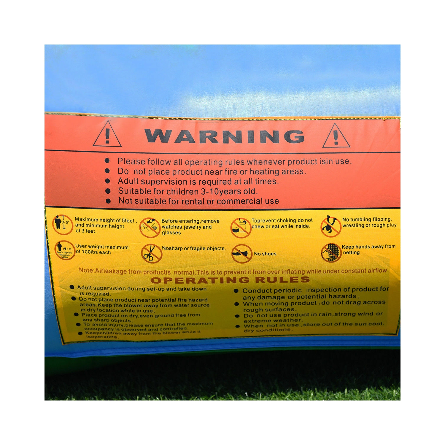 Costway Kid Inflatable Bounce House Castle Moonwalk Playhouse Jumper Slide