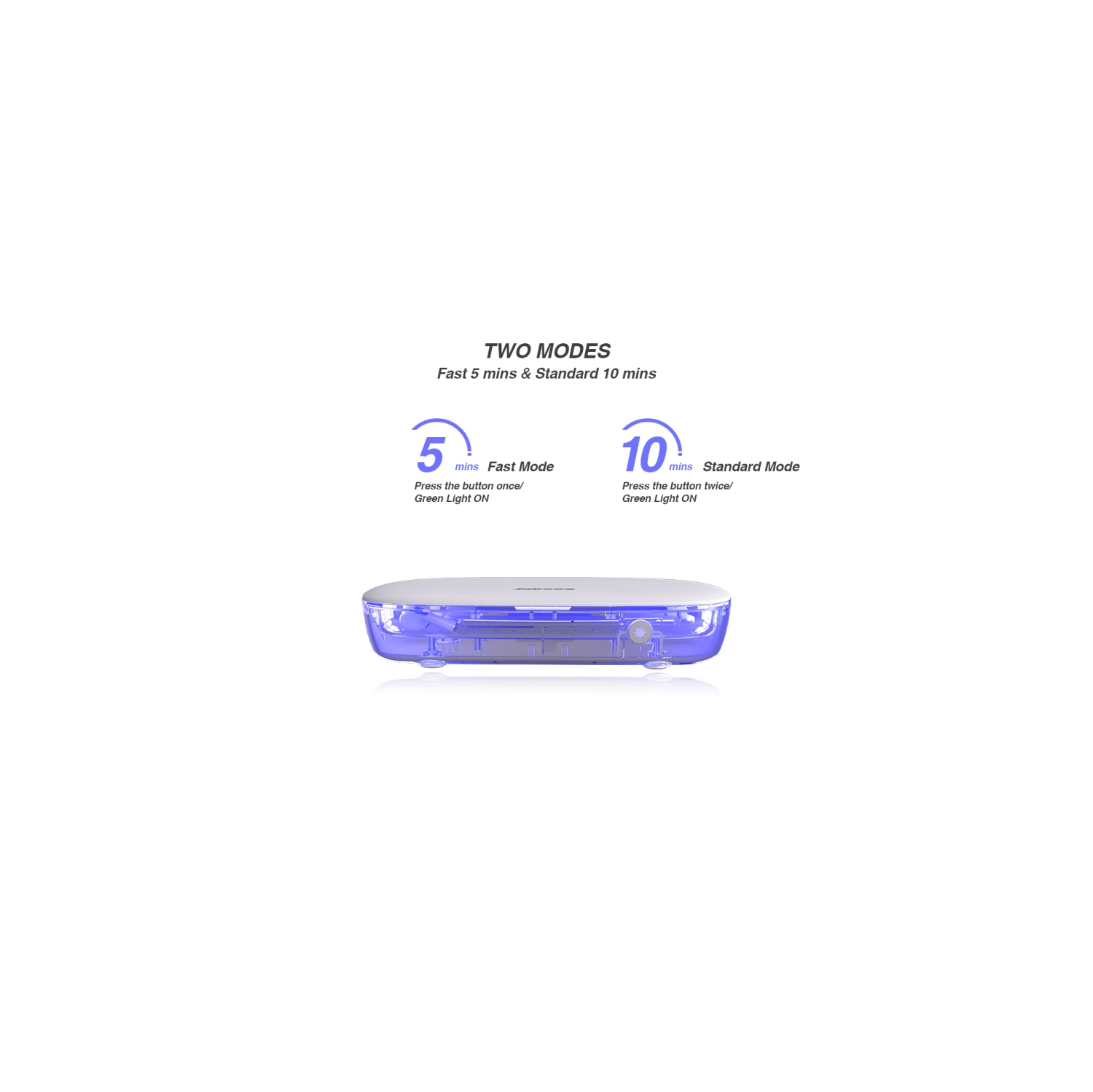 Jabees - JB-BOX STÉRILISATEUR UV PORTABLE BOÎTE D'ASSAINISSEMENT Couleur blanche avec diffuseur d'arômes pour plus de parfum