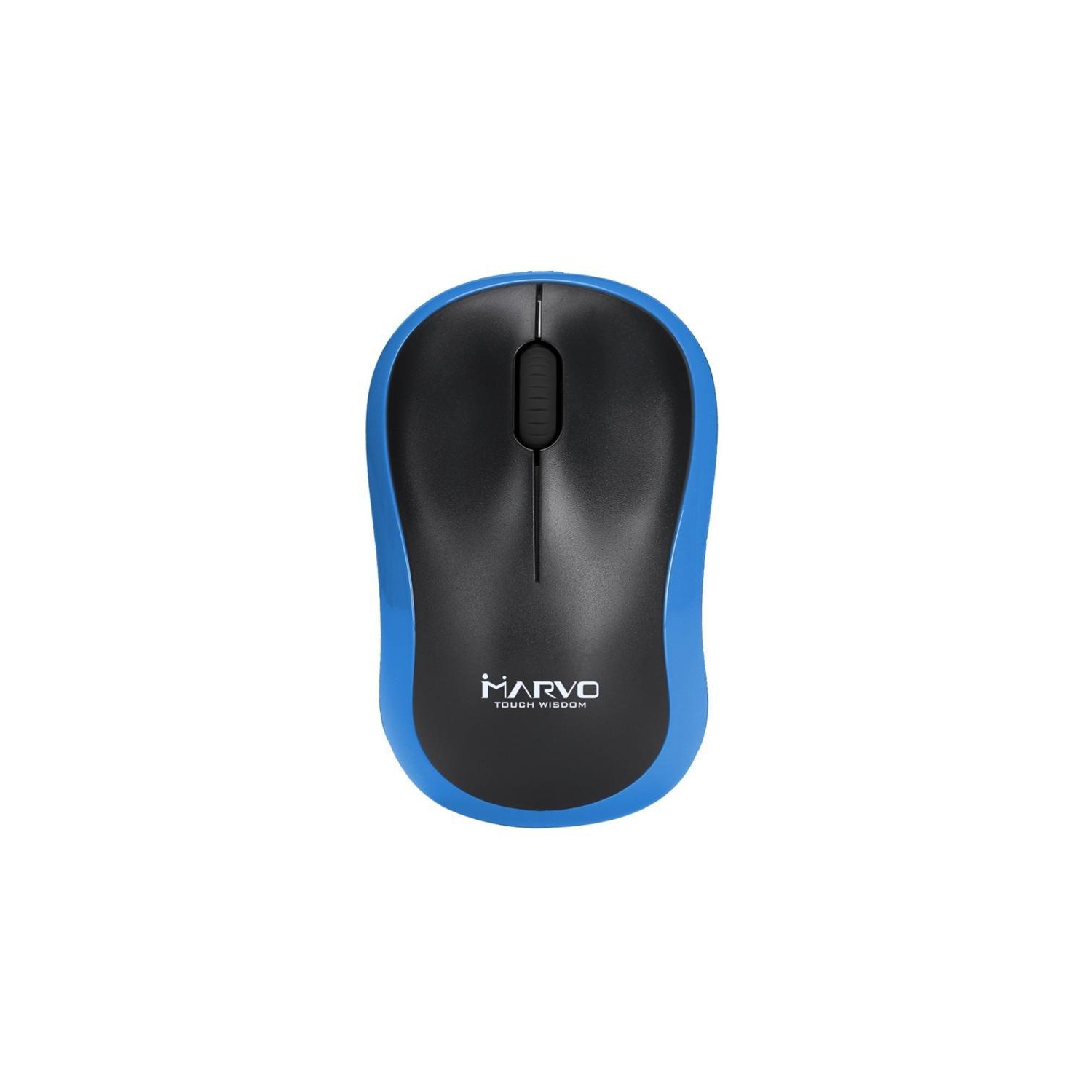 Marvo Office – Souris optique sans fil à 3 boutons, ppp&nbsp;: 800/1200/1600, bleu