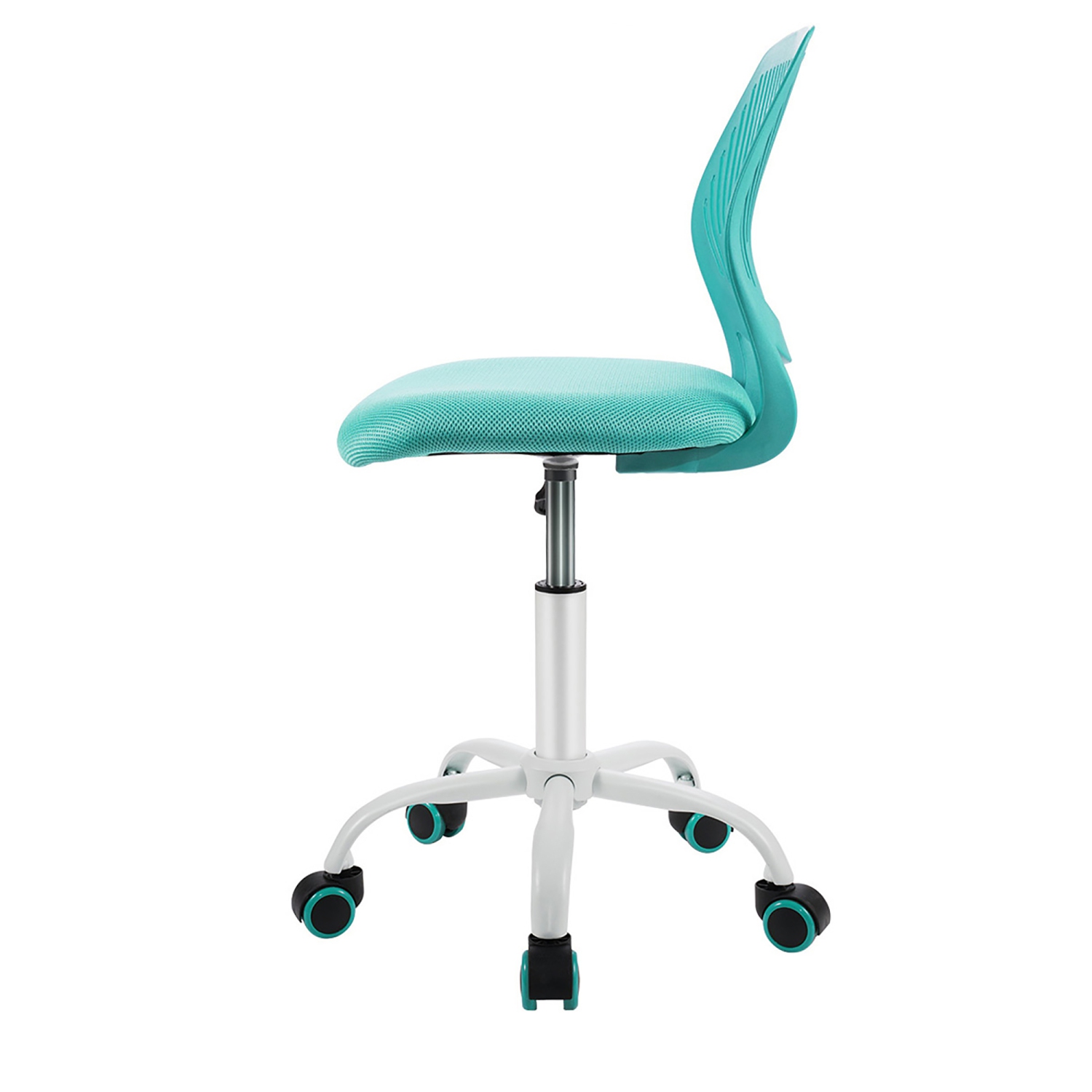 Costway Office Task Desk Armless Chair Adjustable Mid Back Swivel Study Chair