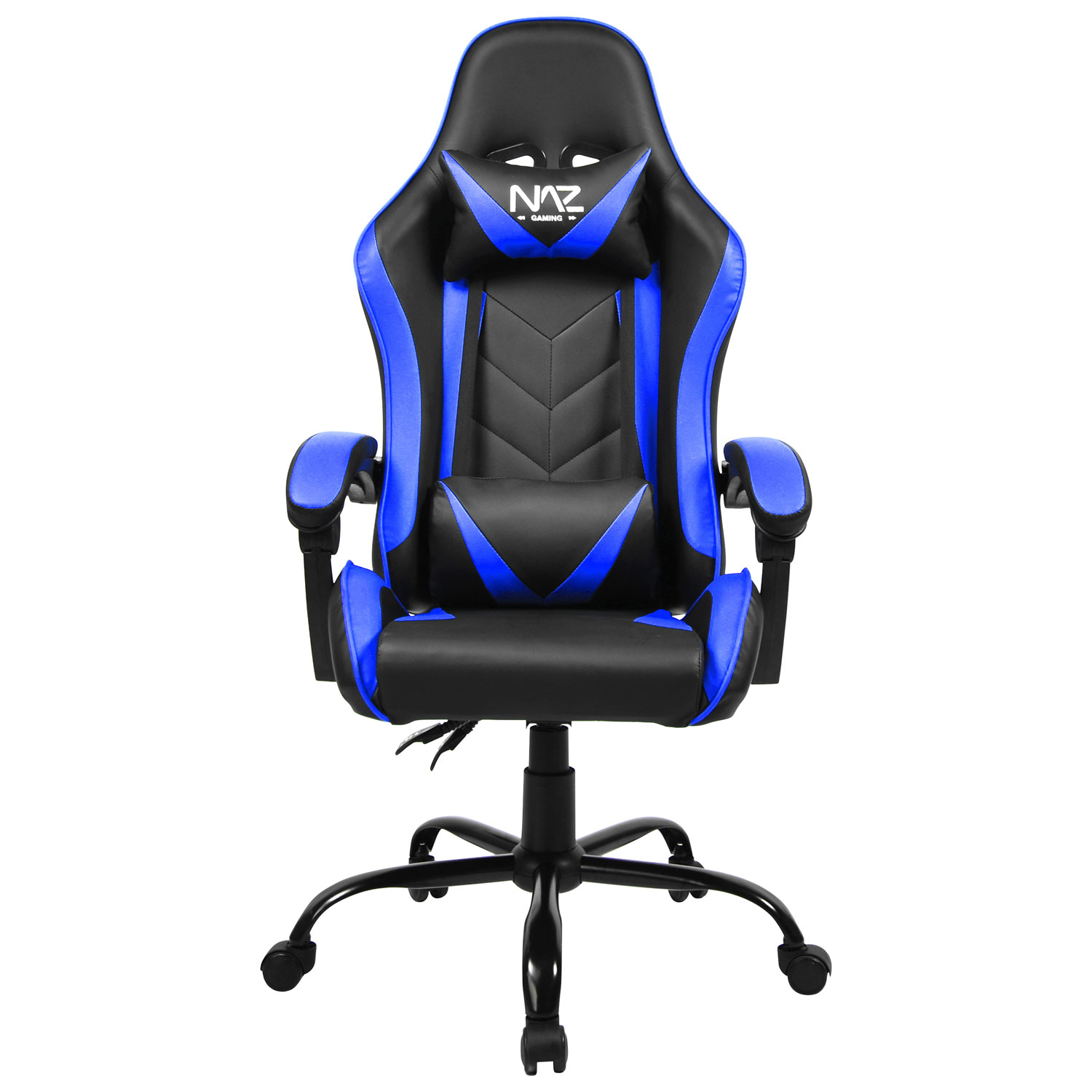 Naz Comfort Ergonomic Faux Leather Gaming Chair - Blue/Black