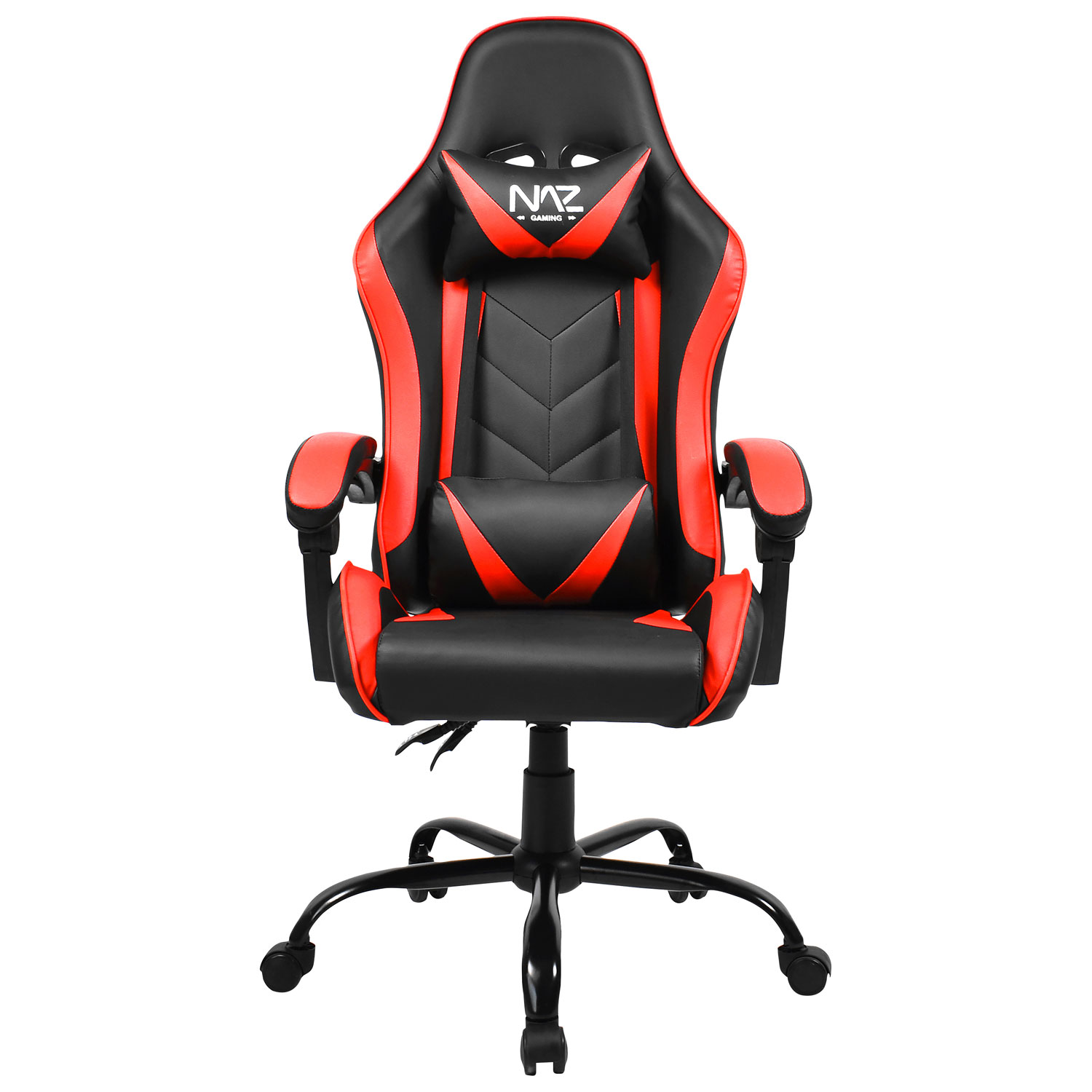 Naz Comfort Ergonomic Faux Leather Gaming Chair - Red/Black