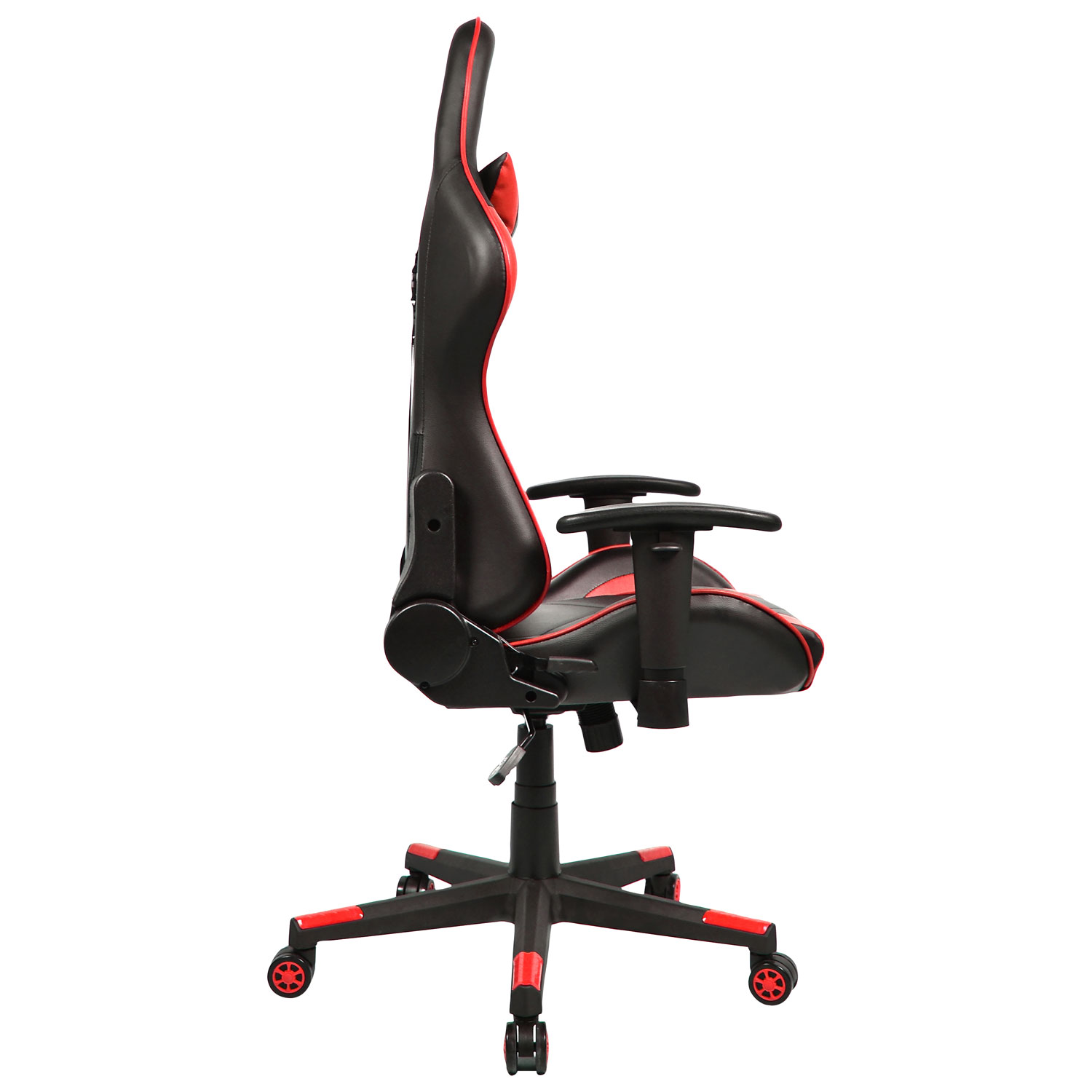 Fauteuil de jeu ergonomique en similicuir Pro de Naz - Rouge/Noir