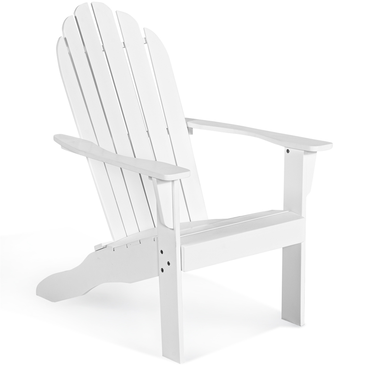Costway Outdoor Adirondack Chair Solid Wood Patio Garden Furniture