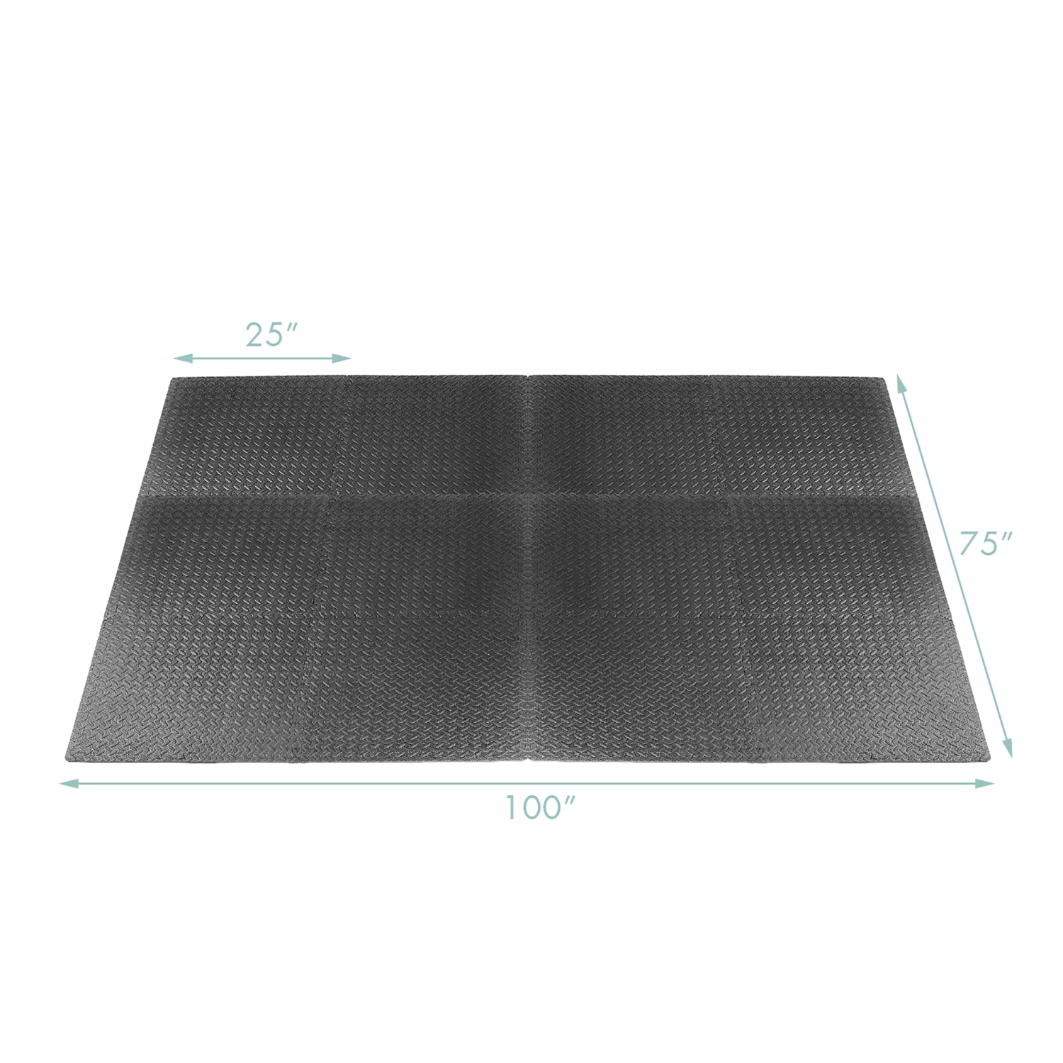 Tapis d'exercice casse-tête 12Tiles 1/2 po avec tuiles interverrouillables en mousse EVA de Costway