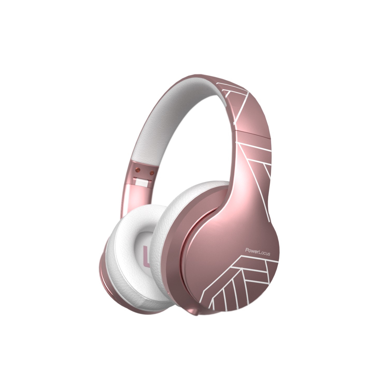 powerlocus rose gold headphones